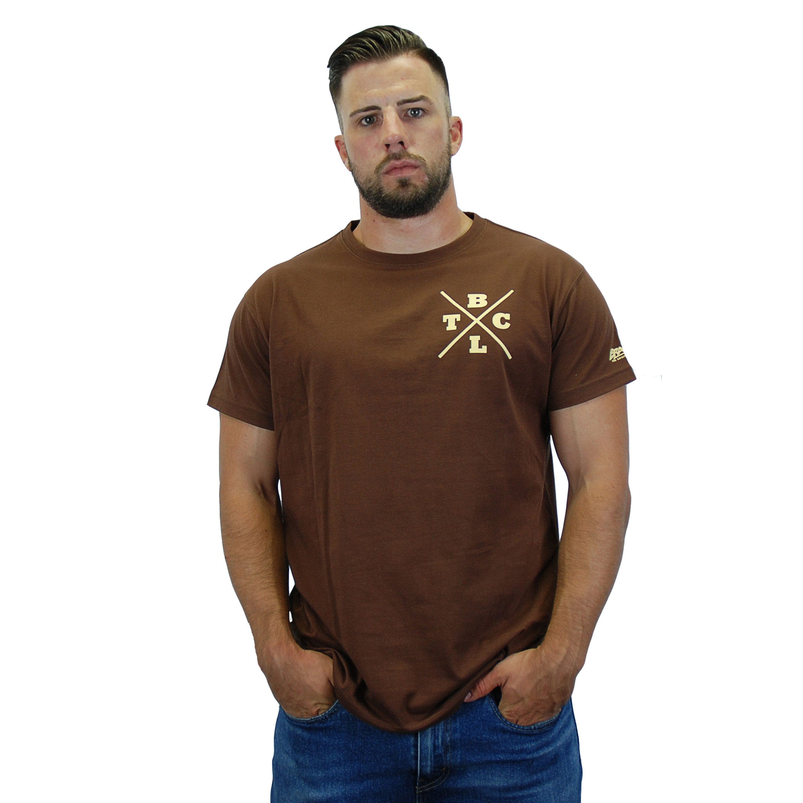 BRACHIAL THE LIFESTYLE COMPANY T-Shirt Brachial T-Shirt "Beach" braun 3XL
