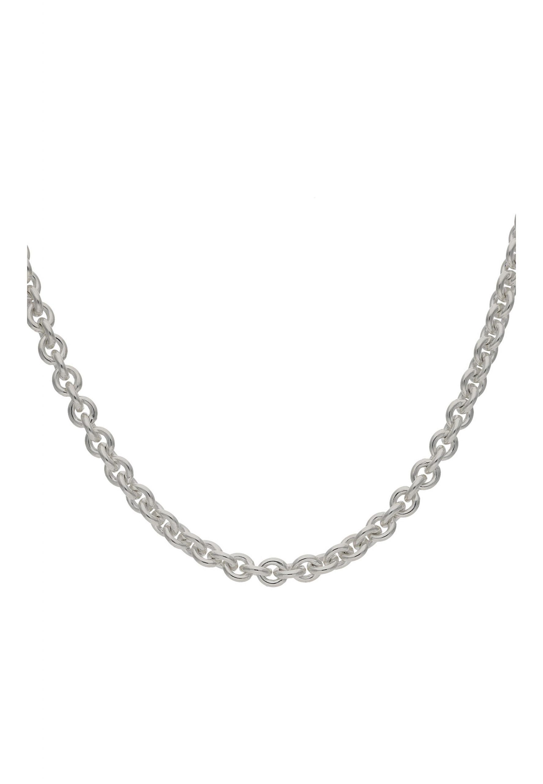JuwelmaLux Silberkette Halskette Silber Rundankerkette 50 cm (1-tlg), Unisex Halskette Silber 925/000, inkl. Schmuckschachtel