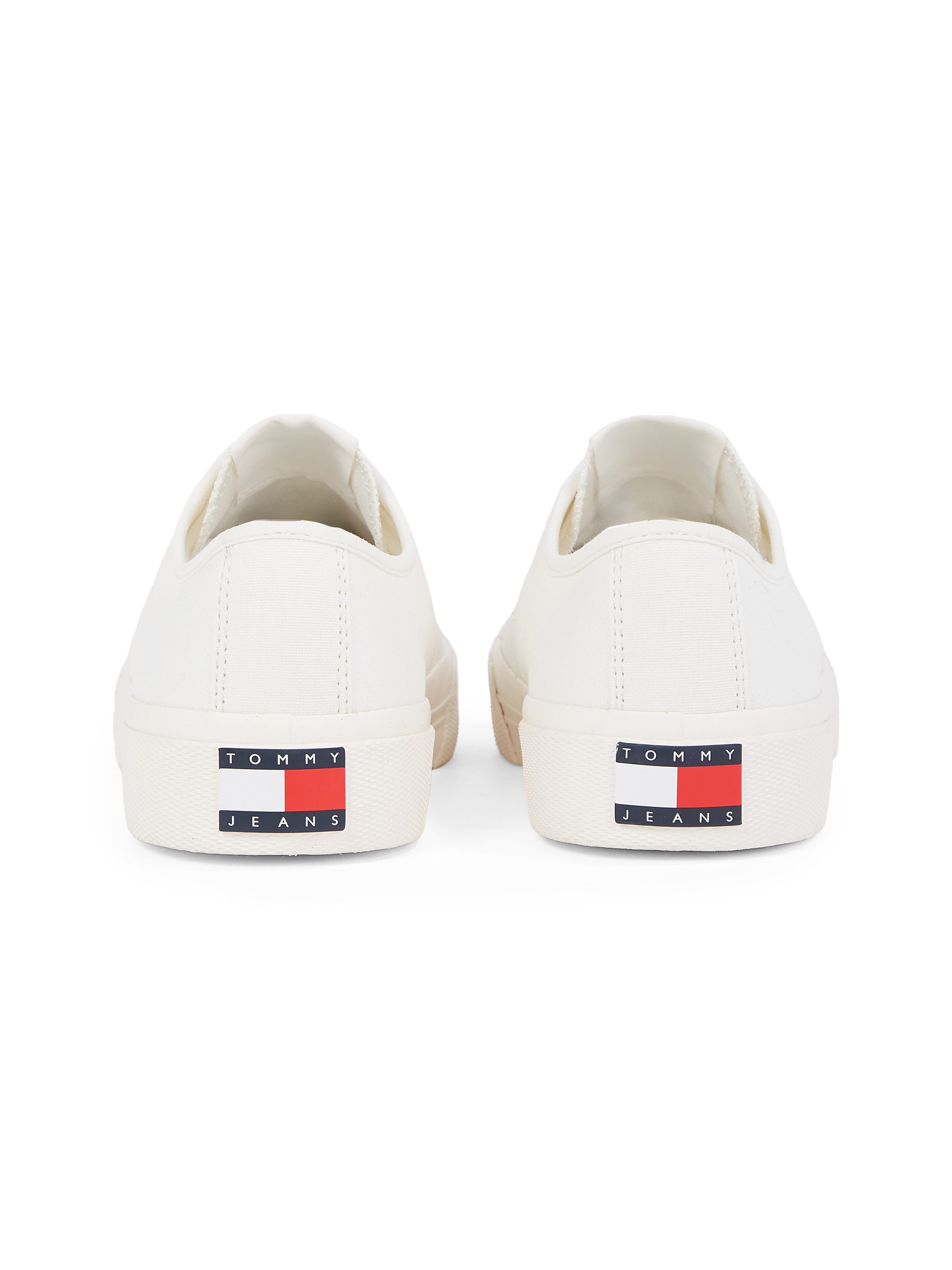 Tommy Jeans TJM LACE UP CANVAS COLOR Sneaker, Freizeitschuh, Halbschuh, Schnürschuh mit Logo-Aufnäher an der Zunge