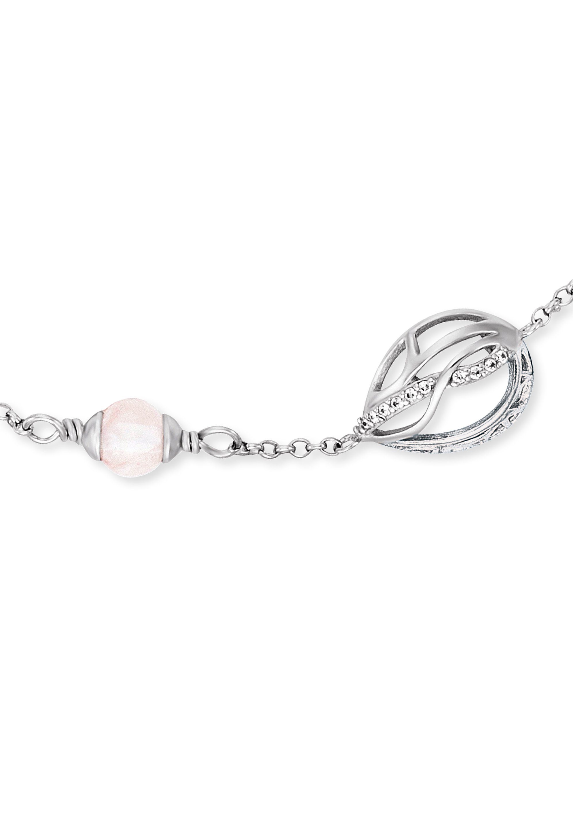 Engelsrufer Armband Himmelsträne mit Lebensblume, mit Rosenquarz, Zirkonia günstig online kaufen