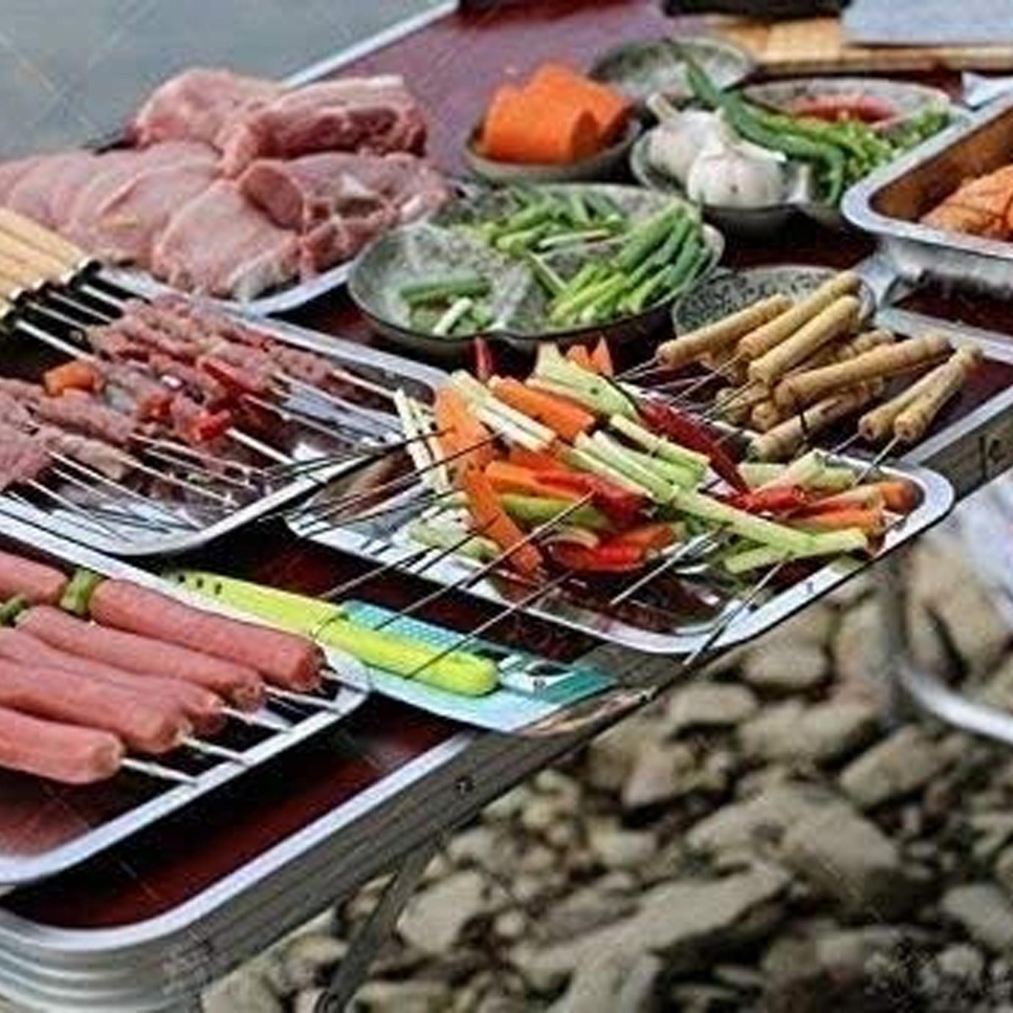 Realb2b Grillspieß 10 Schaschlik Spieße Grill 30cm Schampura Edelstahl (Grillspieß-Set aus Edelstahl für vielseitiges Grillen, 10-St., 10 Grillspieße aus Edelst – Bild 4 von 5