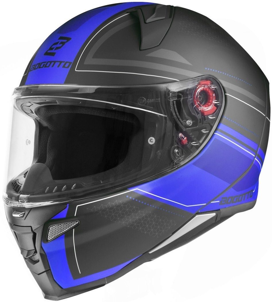Bogotto Motorradhelm FF110 Cinder Helm, Reflektierende