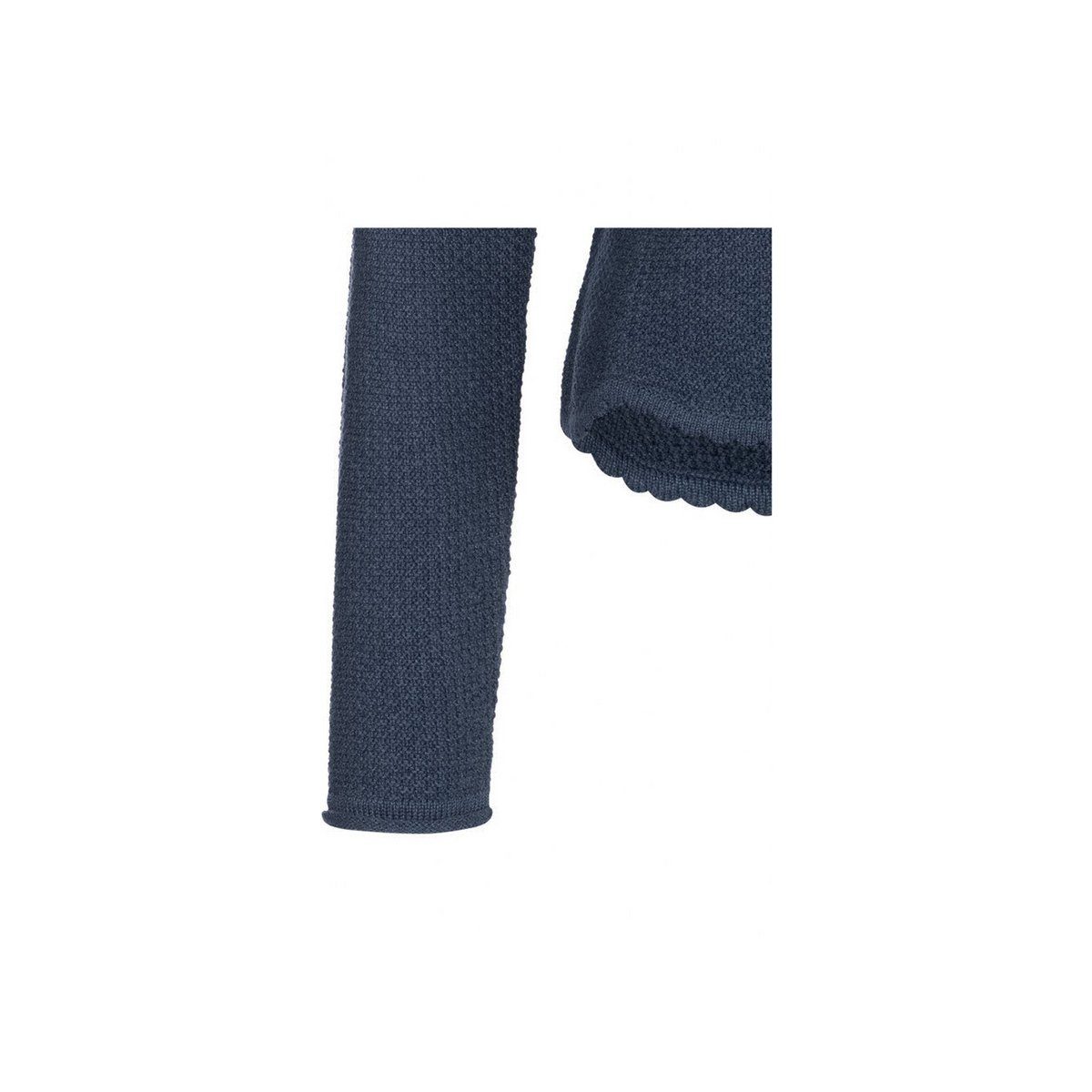 Nübler Strickjacke blau regular (1-tlg) fit