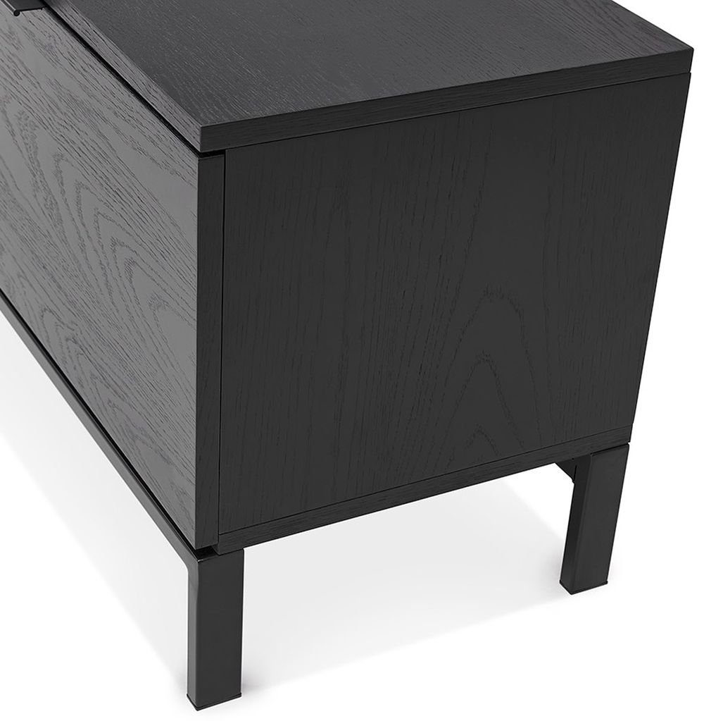 Holz Schwarz (black) TV-Ständer KADIMA DESIGN TV-Schrank KIMBERLY