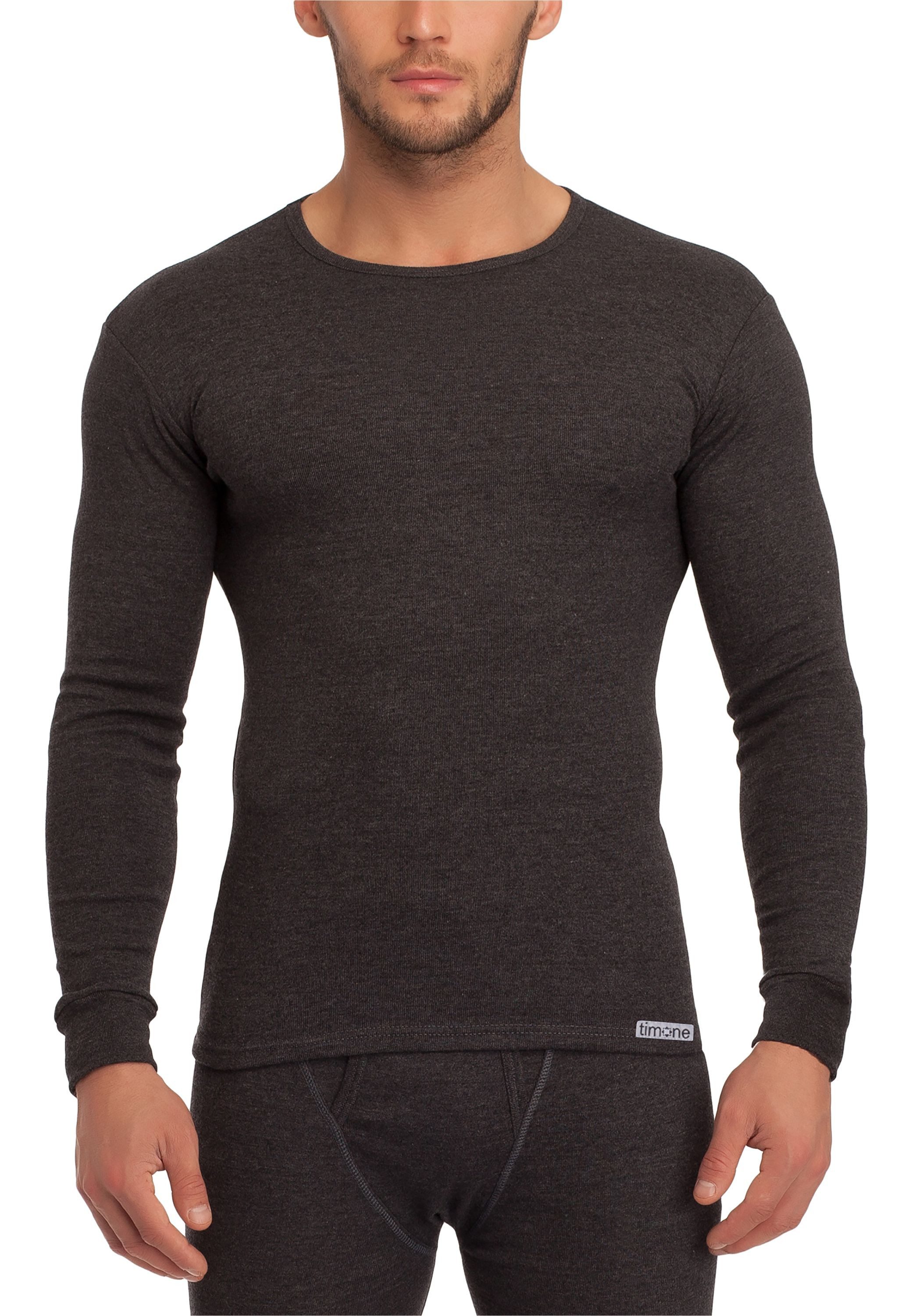 Timone T-Shirt Herren langarm Unterhemd (1-tlg)