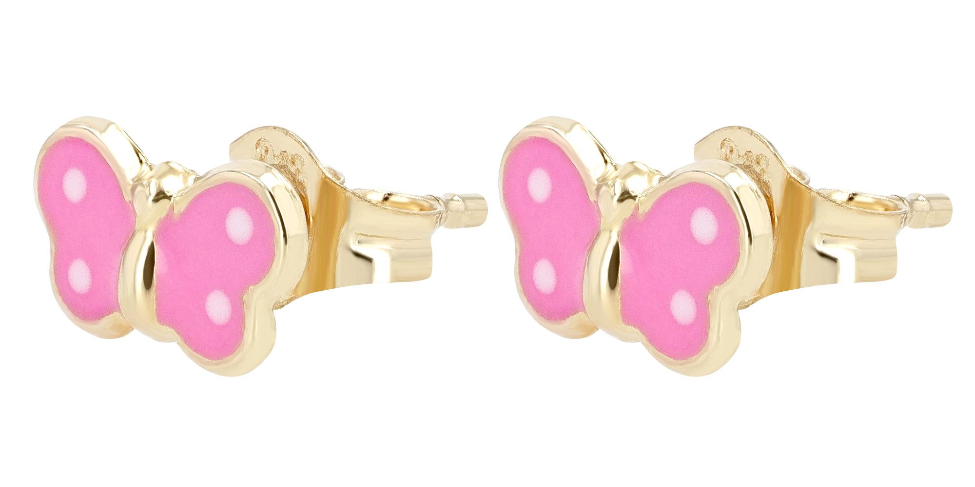 Adelia´s Paar Ohrhänger Ohrringe – Ohrstecker aus 333 Gold mit Emaille, Ideal als Geschenk für besondere Anlässe