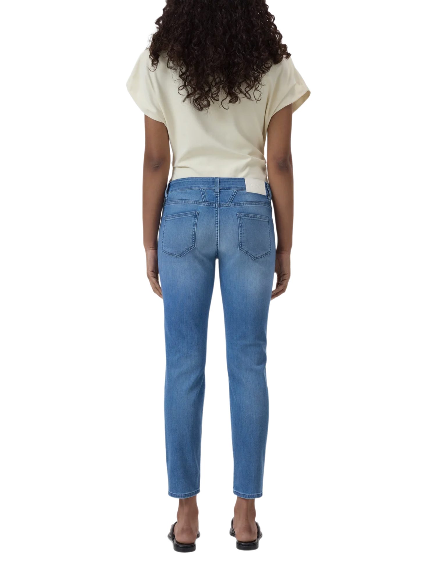 CLOSED Stoffhose blau,Casual,Baumwolle,Unifarben,Slim Fit,Niedrig