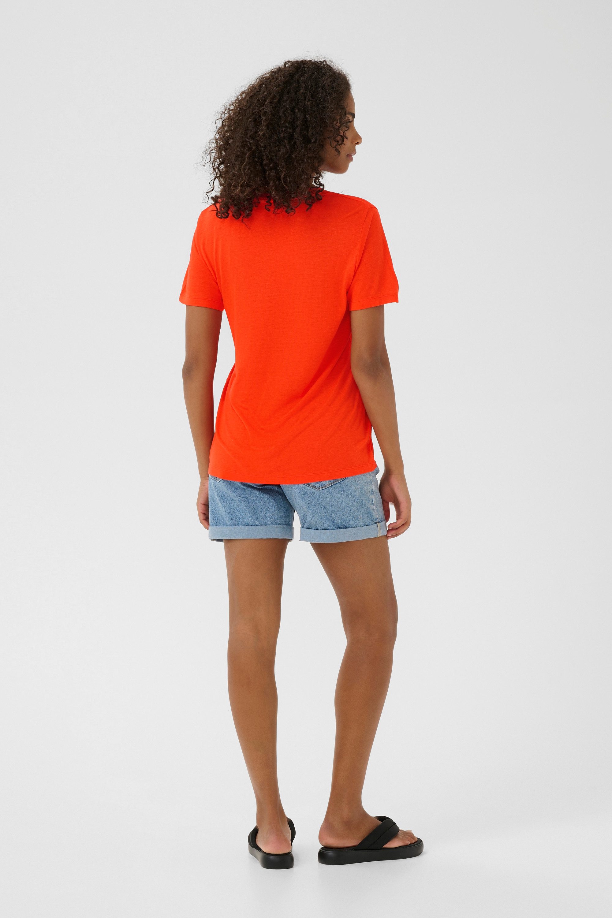 KAFFE T-Shirt KAmaria V-neck T-Shirt günstig online kaufen