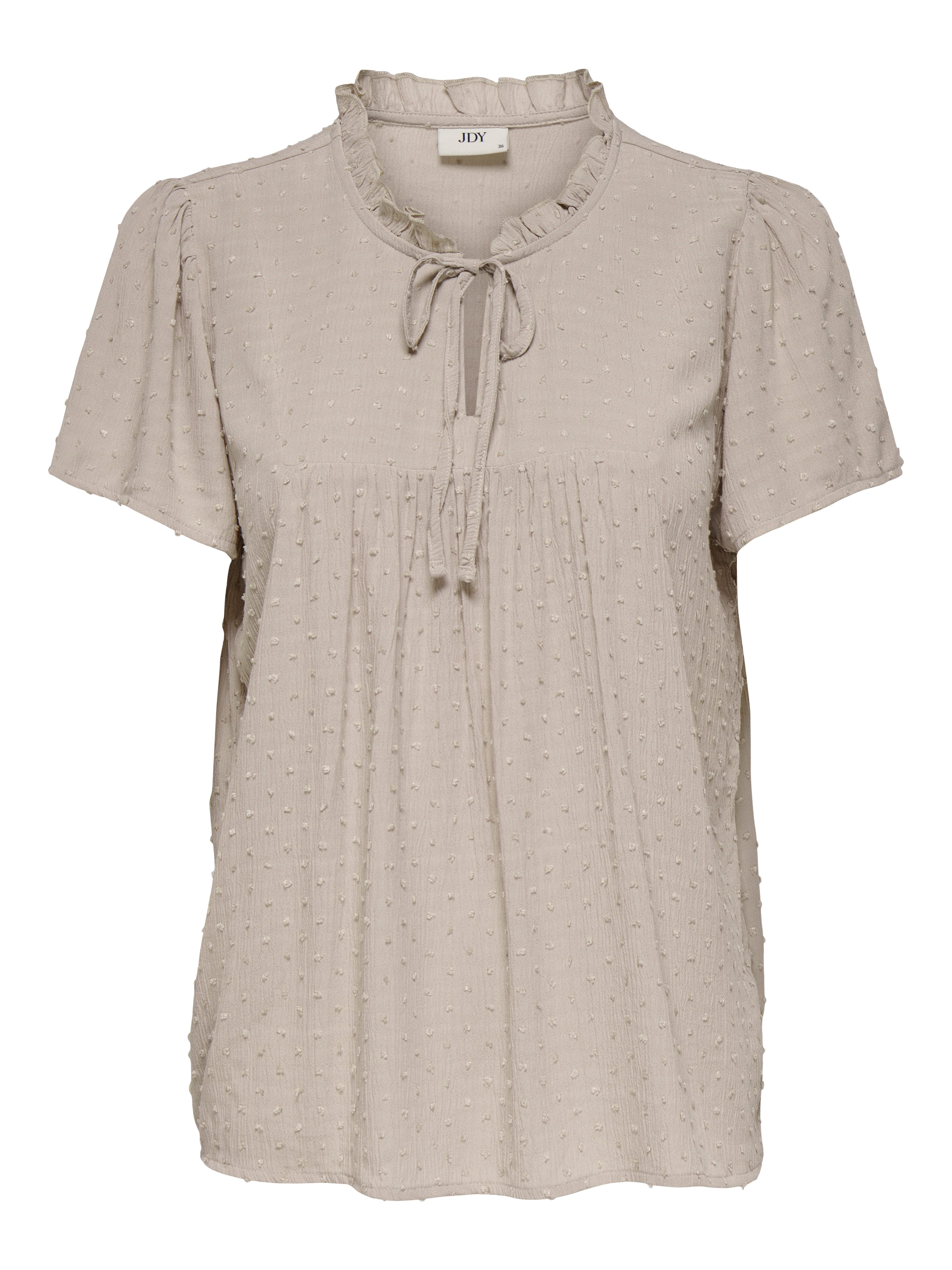 JDY Kurzarmbluse JDYLIMA LIFE S/S TOP WVN NOOS Viskose, loose fit