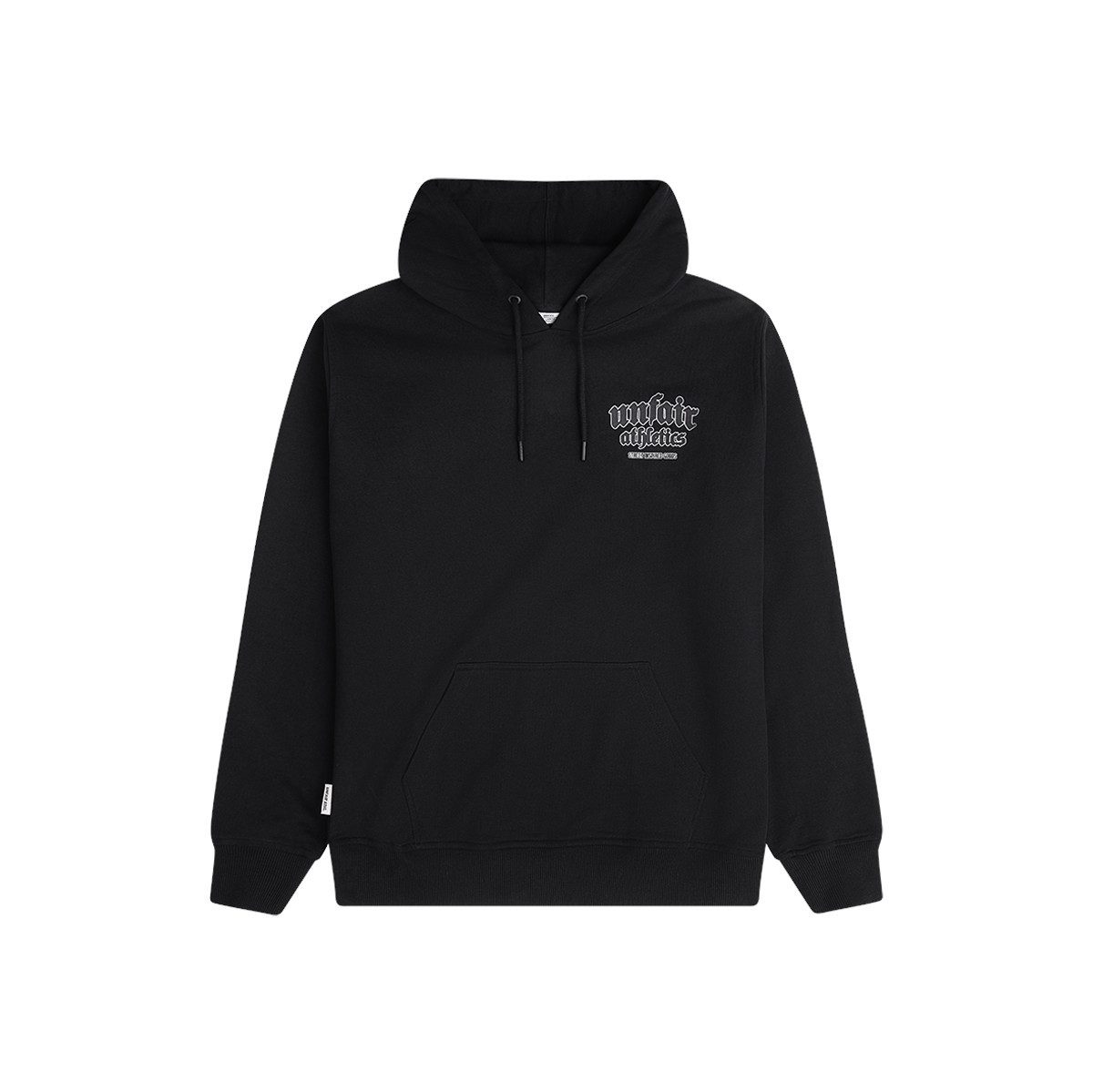 Unfair Athletics Hoodie Inspired Easy Fit kleines Logo Patch am Rücken, gewebte Labels