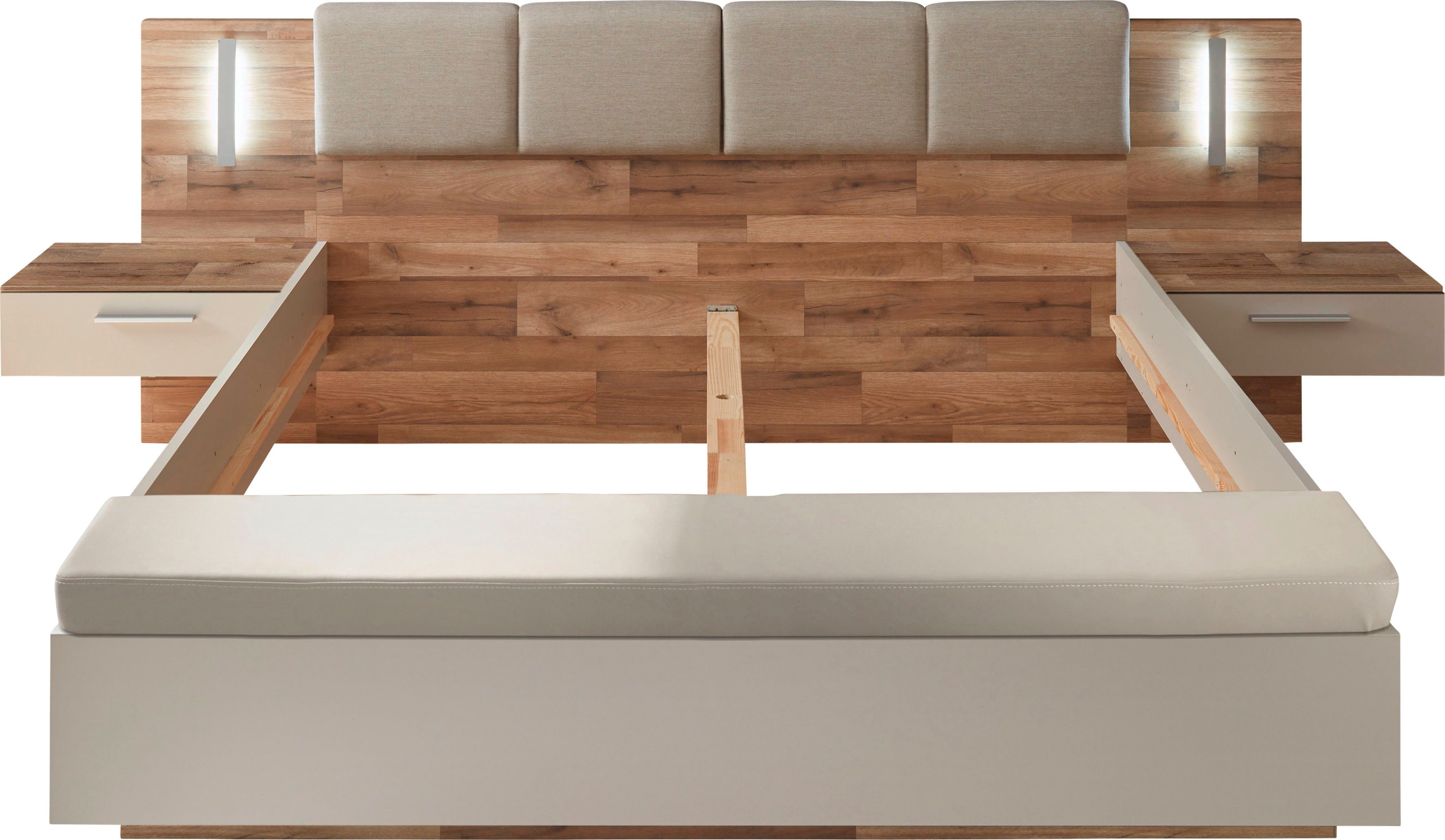 Schlafkontor Bettanlage Cadore, mit Kopfteilbeleuchtung