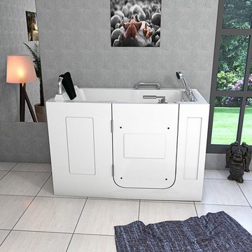 AcquaVapore Whirlpool-Badewanne Senioren Sitzwanne Whirlpool Badewanne S07WP-TH-B