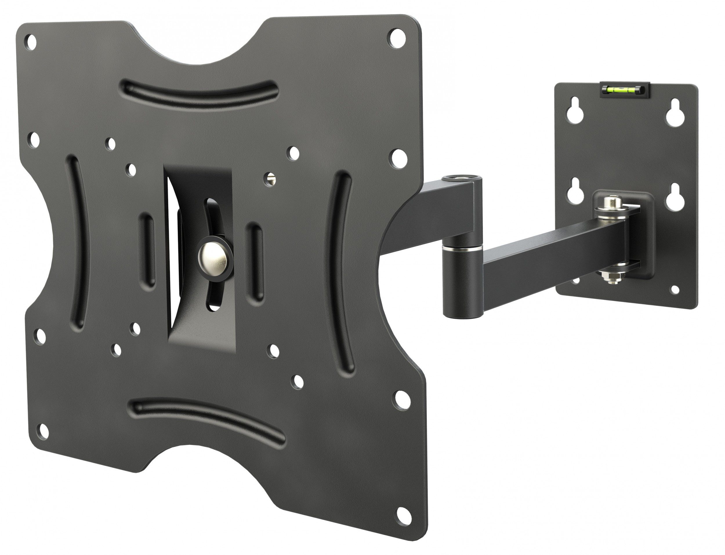 RICOO TV-Wandhalterung TV Monitor Wand Halter 27" 32" 37" 43" 50" bis 30 Kg schwenkbar R02-22, (bis 50 Zoll, VESA 75x75 bis 200x200, 1-tlg., vollbeweglich ausziehbar neigbar 27 Zoll / 68cm bis 50 Zoll / 127cm, bis 15° Neigung, bis zu 180° Schwenkung, Fernseher Halter universal)