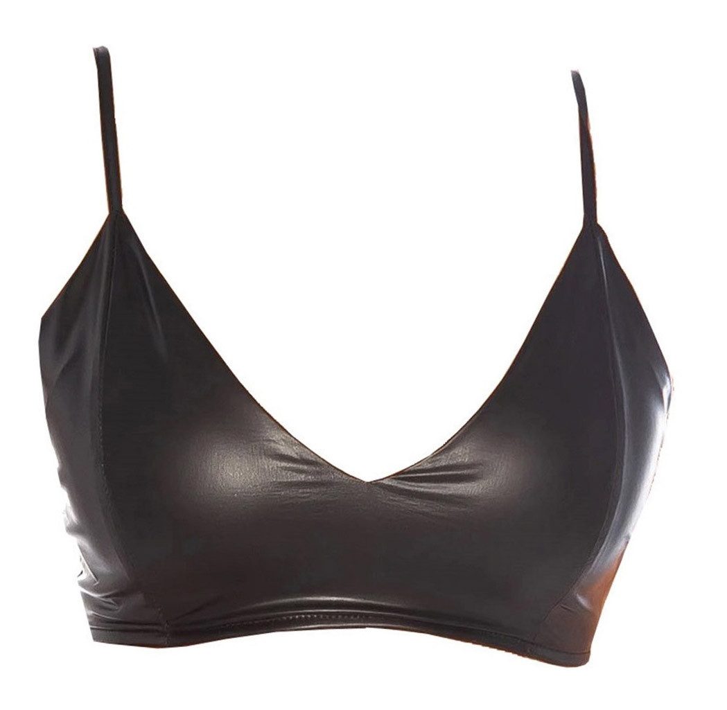 Koucla Crop-Top Wetlook Crop Top/Bustier, Clubwear günstig online kaufen