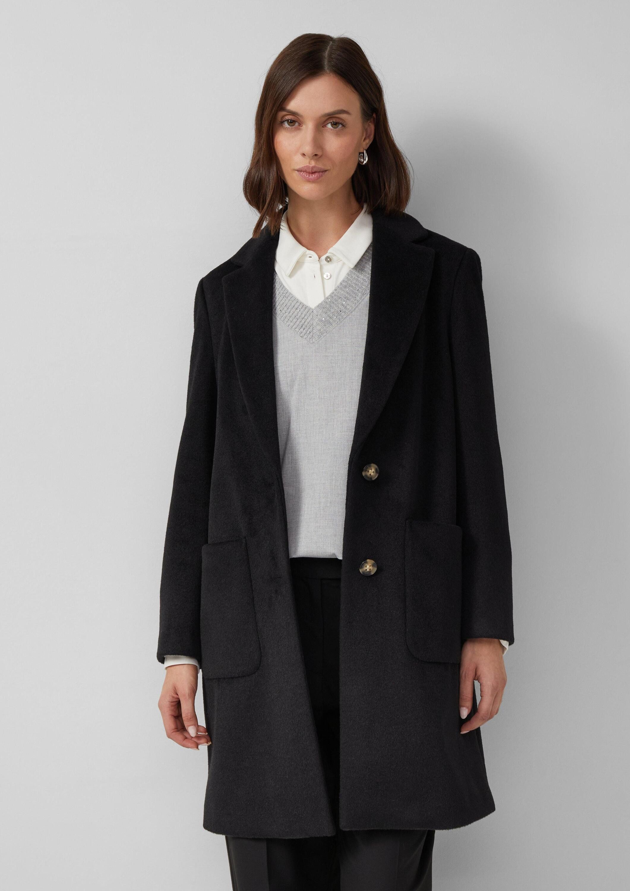 s.Oliver Funktionsmantel Outdoor-Mantel Softer Mantel mit Reverskragen und günstig online kaufen