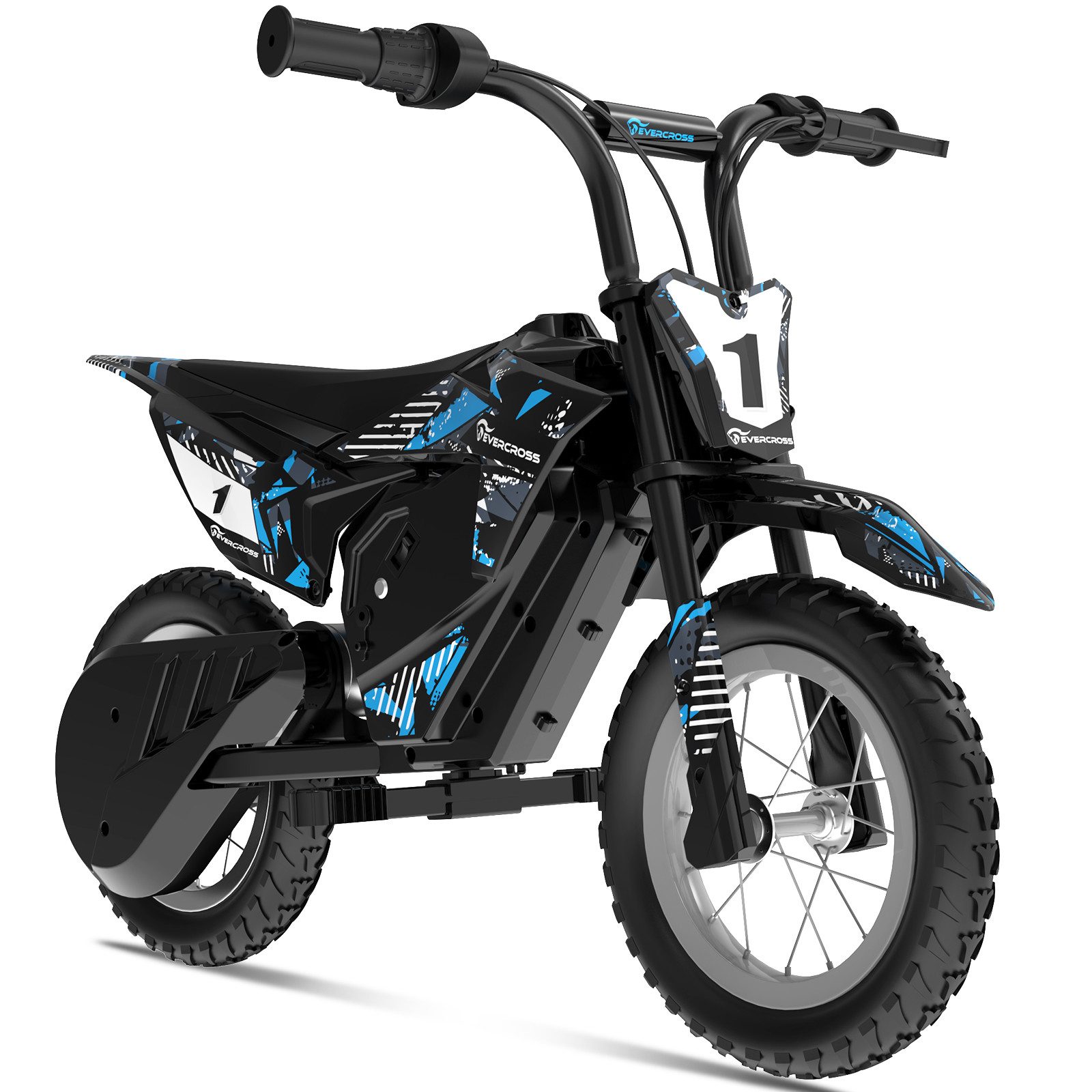 EVERCROSS TECH Elektro-Kindermotorrad EV13M Elektro Motorrad mit 150W Motor, 12 Zoll Luftreifen, MAX 14KM Lange Reichweite, Elektromotorrad für Kinder