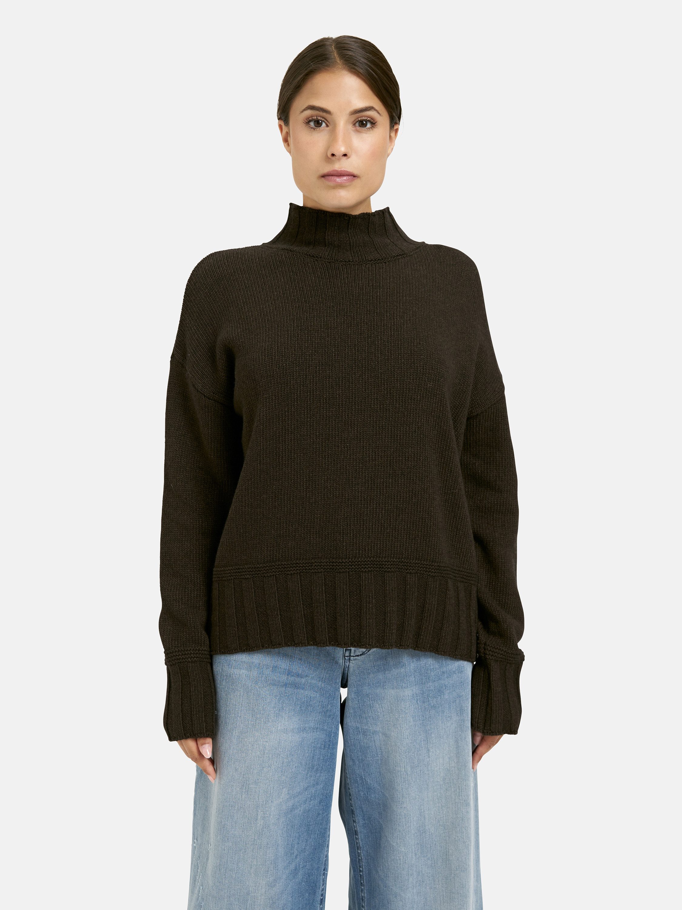 Milano Italy Rollkragenpullover mit überschnittener Schulter günstig online kaufen