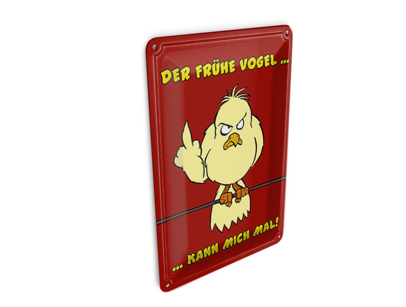 Femer GmbH Postkarte Spruch 10x14 cm Der frühe Vogel kann mich mal, unfrankiert