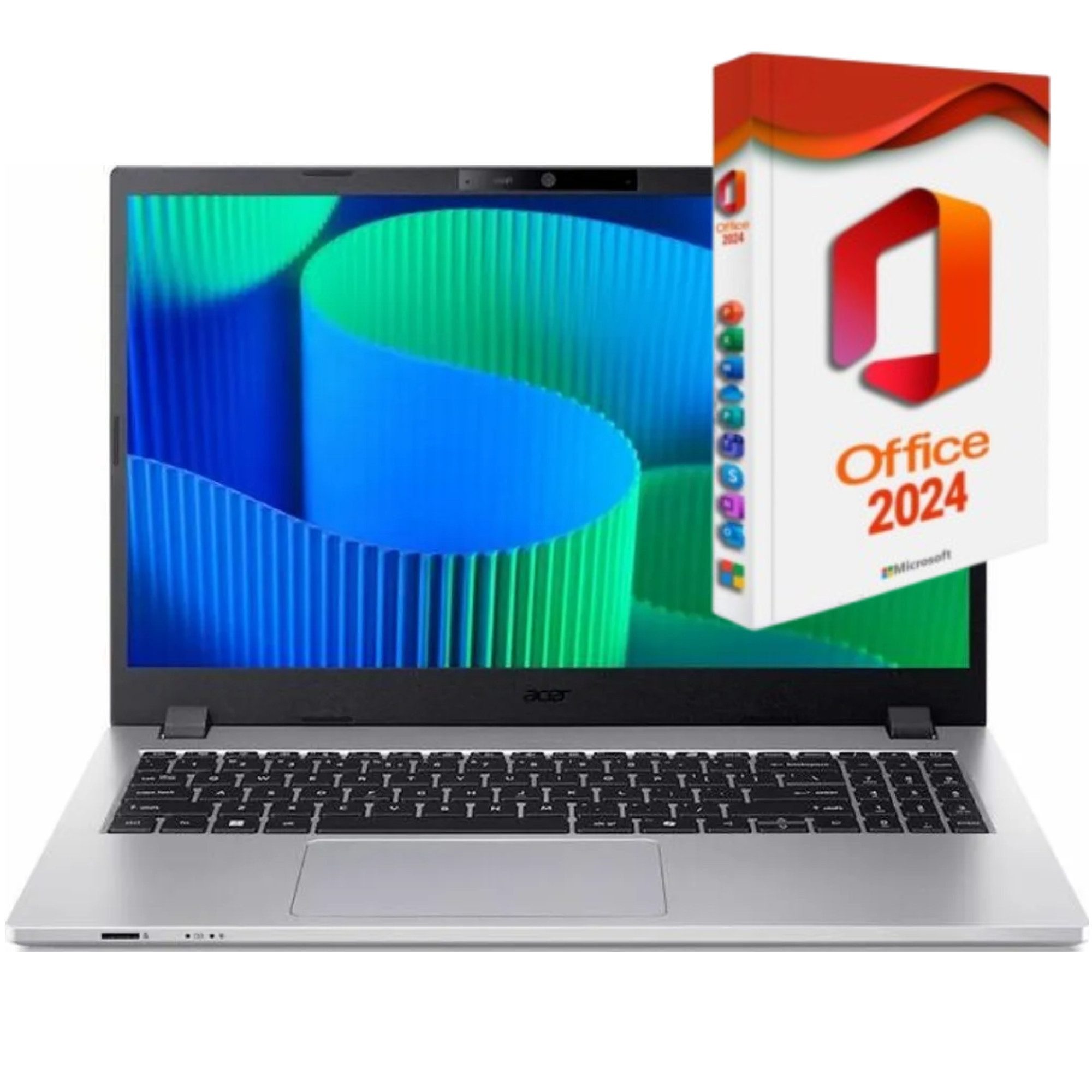 Acer Travelmate P2, Core 5, RJ-45 LAN, Business-Notebook (39 cm/15.6 Zoll, Intel Core 5 120U, Intel Graphics, 8 GB, 256 GB SSD, Win 11 Pro, MS Office 2024 Pro, beleuchtete Tasten, Fingerprintsensor)