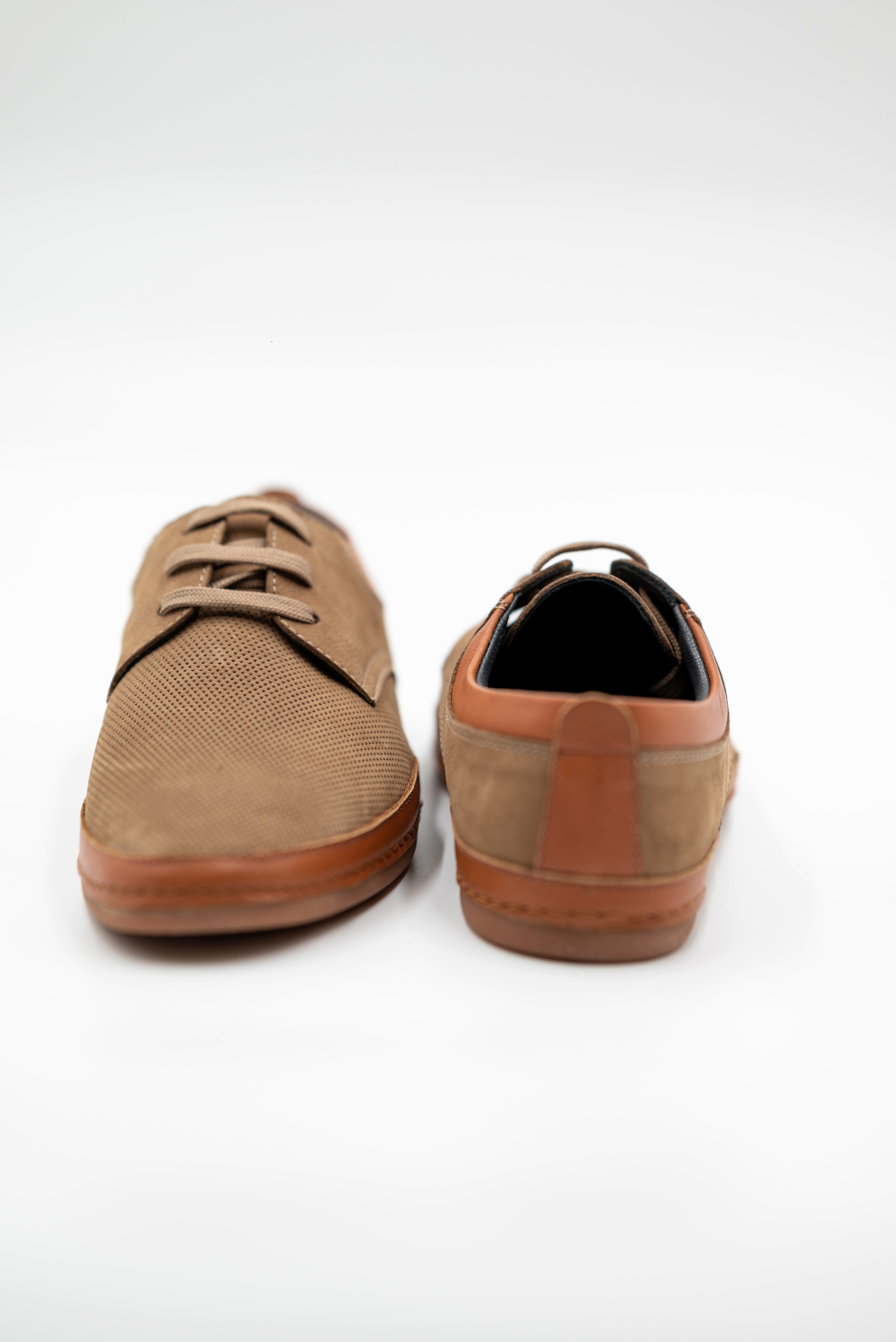 LaMarta Braune Leder Herren Schuhe für den Sommer, Businessschuhe Mokassin