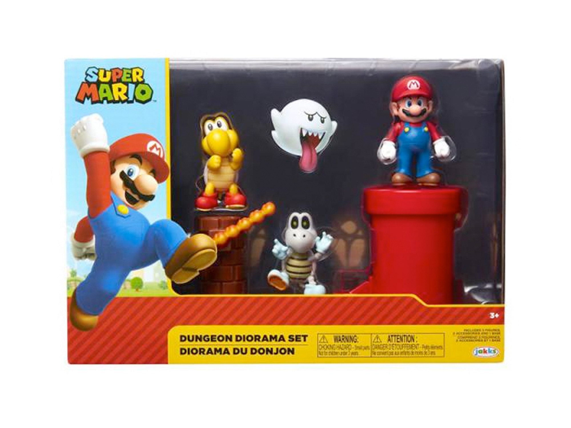Super Mario Actionfigur Nintendo Super Mario 5er Figuren Set Dungeon Diorama, 6,5 cm, (5-tlg)