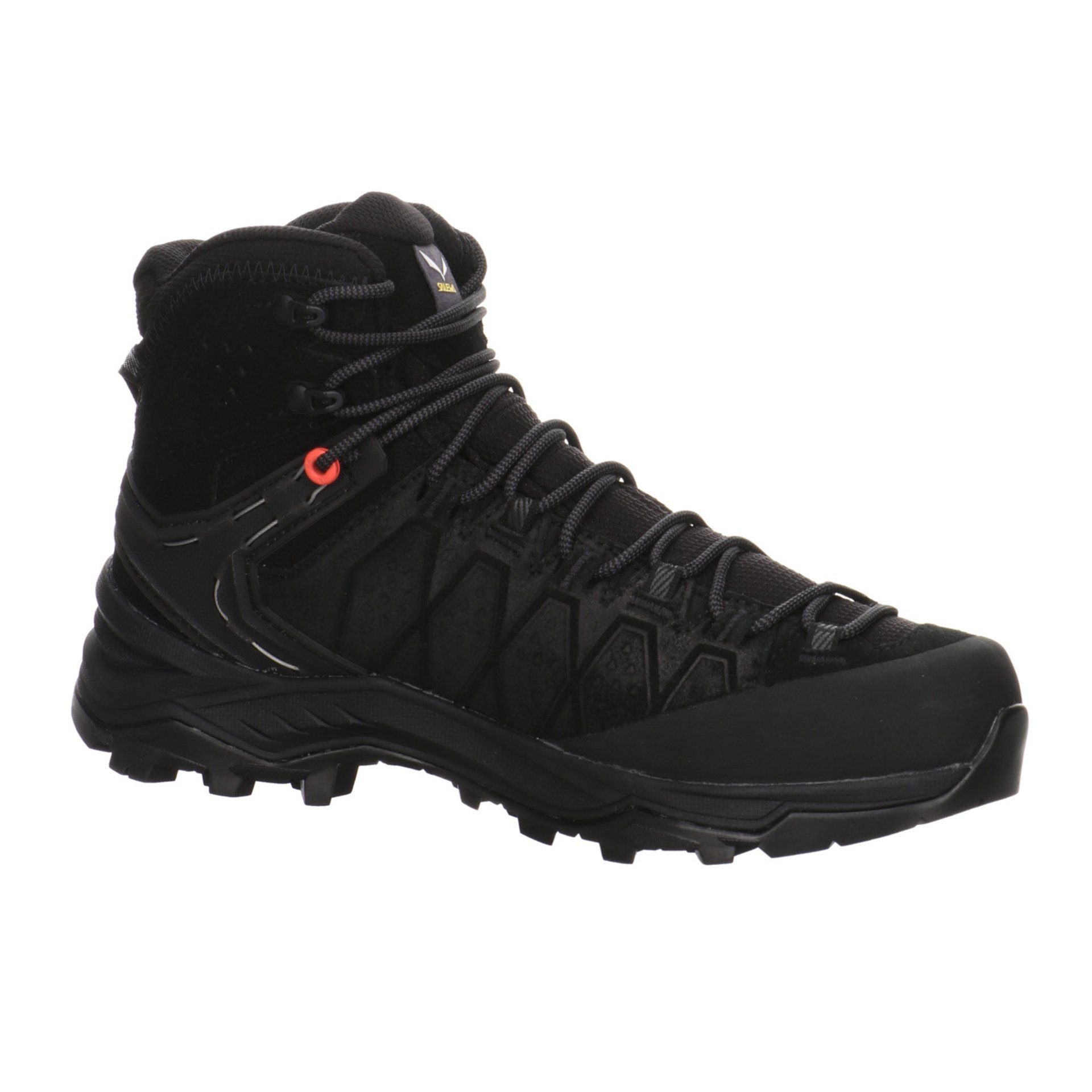 Salewa Damen Outdoor Leder-/Textilkombination 0971 Schuhe Black/Black Outdoorschuh