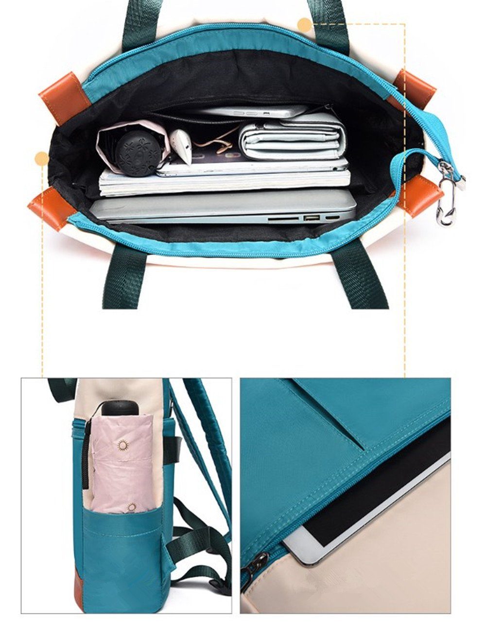 XDeer Rucksack Damen Rucksack,Laptop Umhängetasche Multifunktions Schulrucksack, Schulrucksack Wasserdichter Rucksack für Frauen Schultertasche