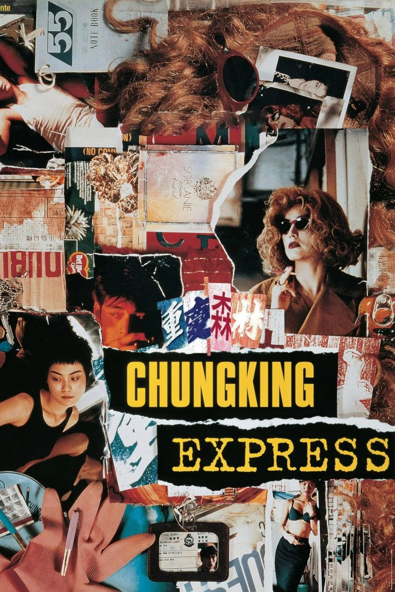 TPFLiving Kunstdruck (OHNE RAHMEN) Poster - Leinwand - Wandbild, Chungking Express Wong Kar Wai Klassischer Liebesfilm Leinwandgemälde (Leinwandbild XXL), Farben: Gelb, Schwarz, Weiß, Orange, Blau -Größe: 20x30cm
