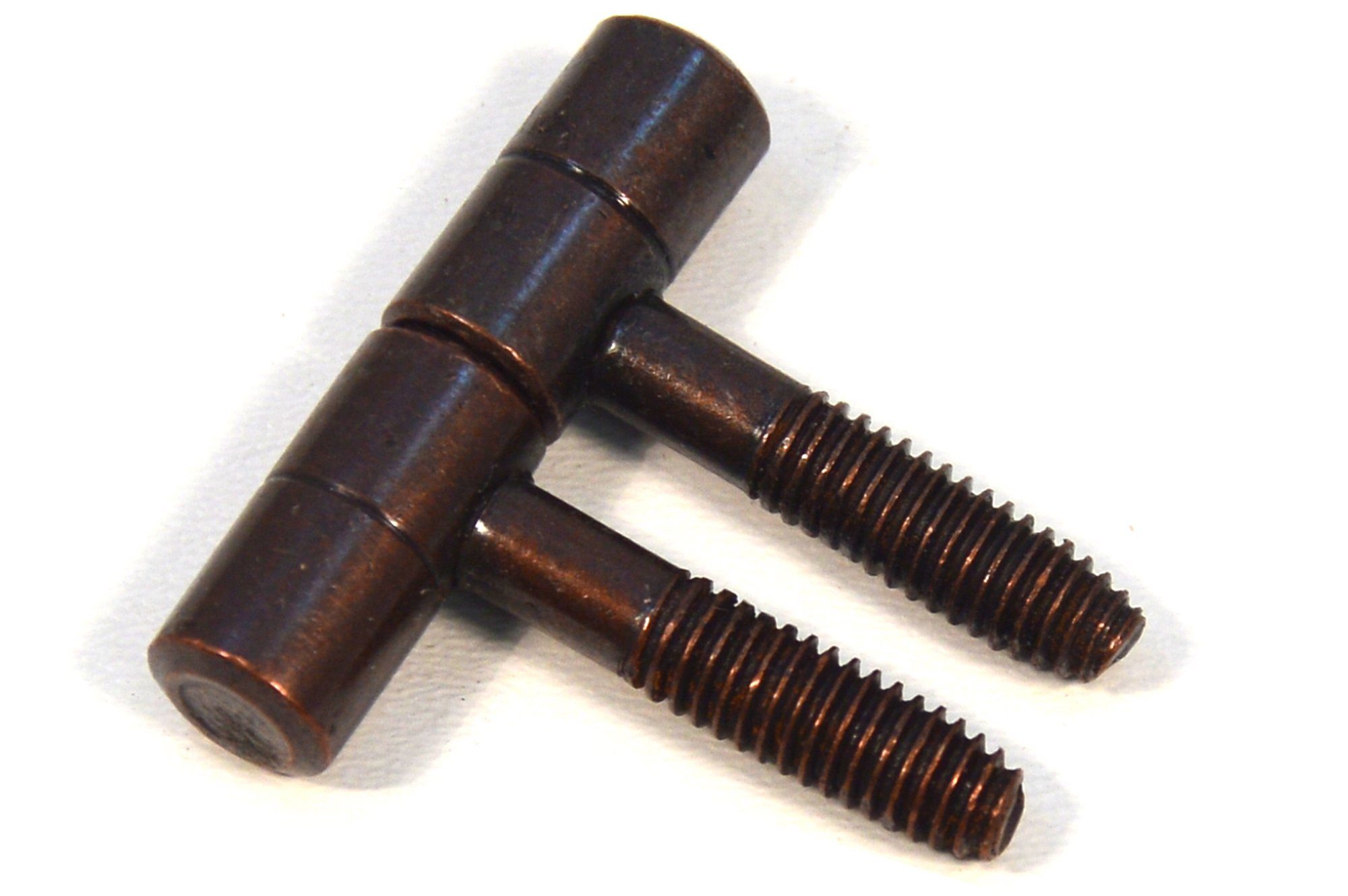 St) Einbohrbänder Bronze Tür-Scharnier (2 Möbelbeschlag Aufschraubband IHC Scharnier Türband