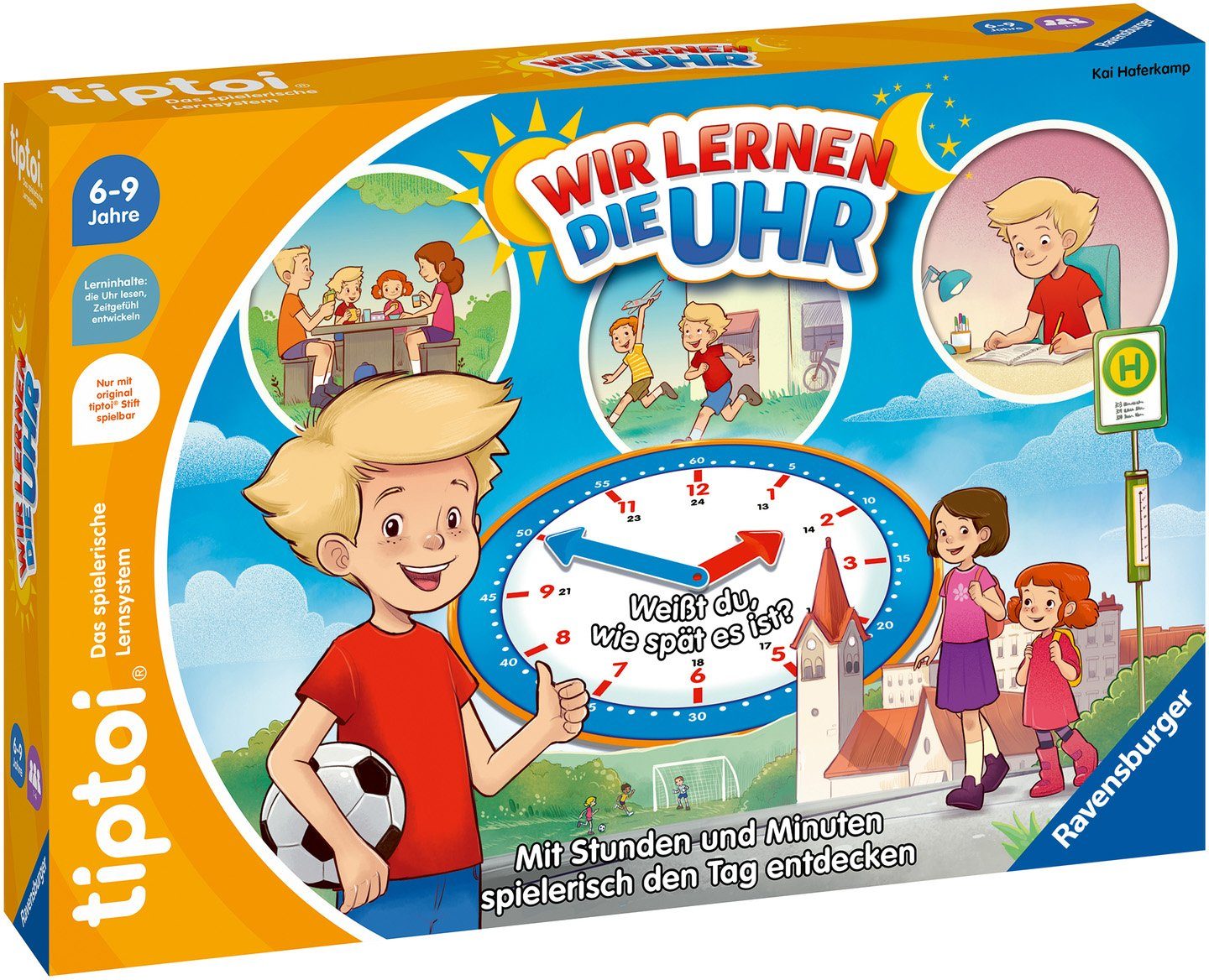 Ravensburger Spiel tiptoi® Wir lernen die Uhr, Made in Europe – Bild 2 von 4