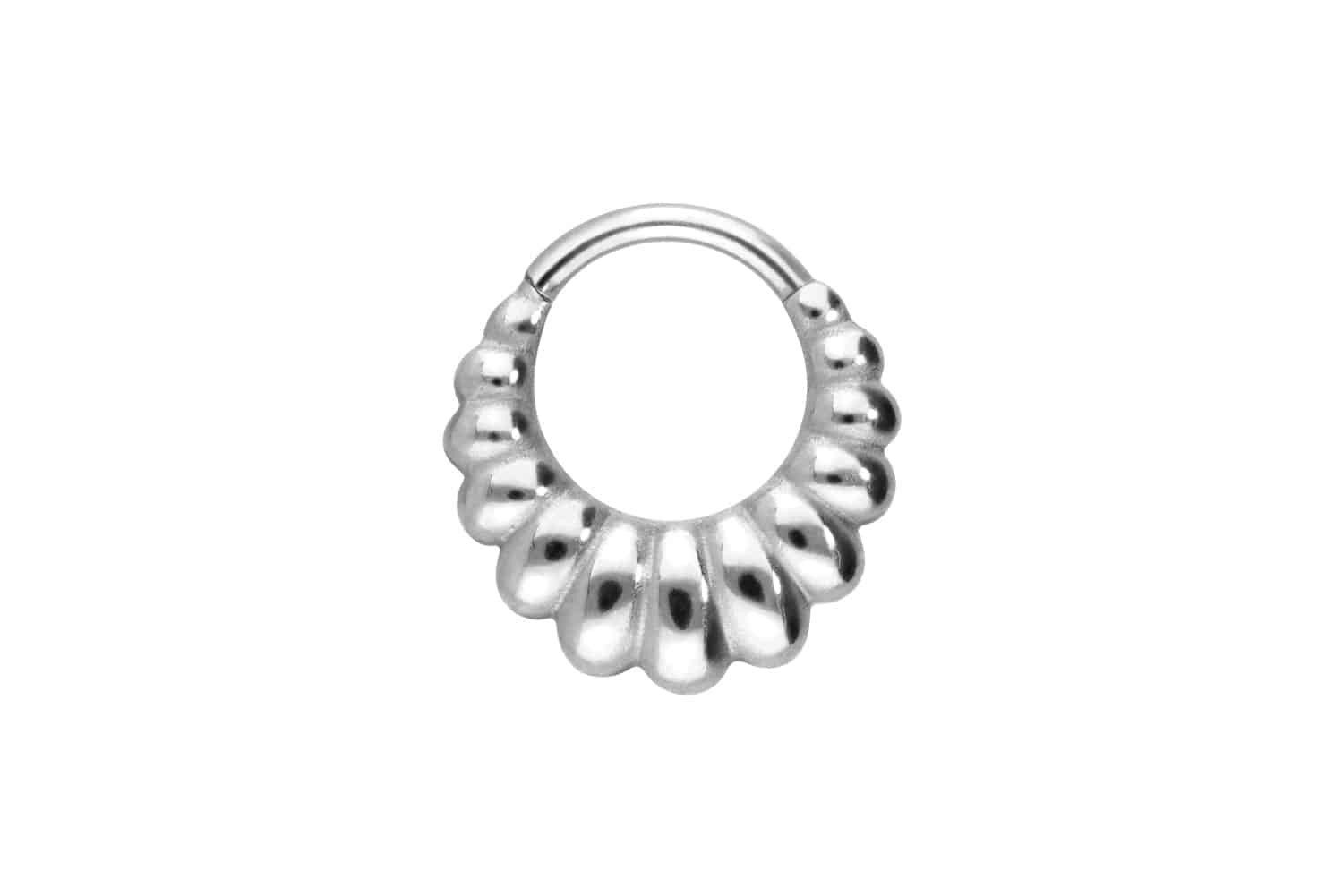 Piercing-Set Titan Segmentring Clicker MUSCHEL-DESIGN