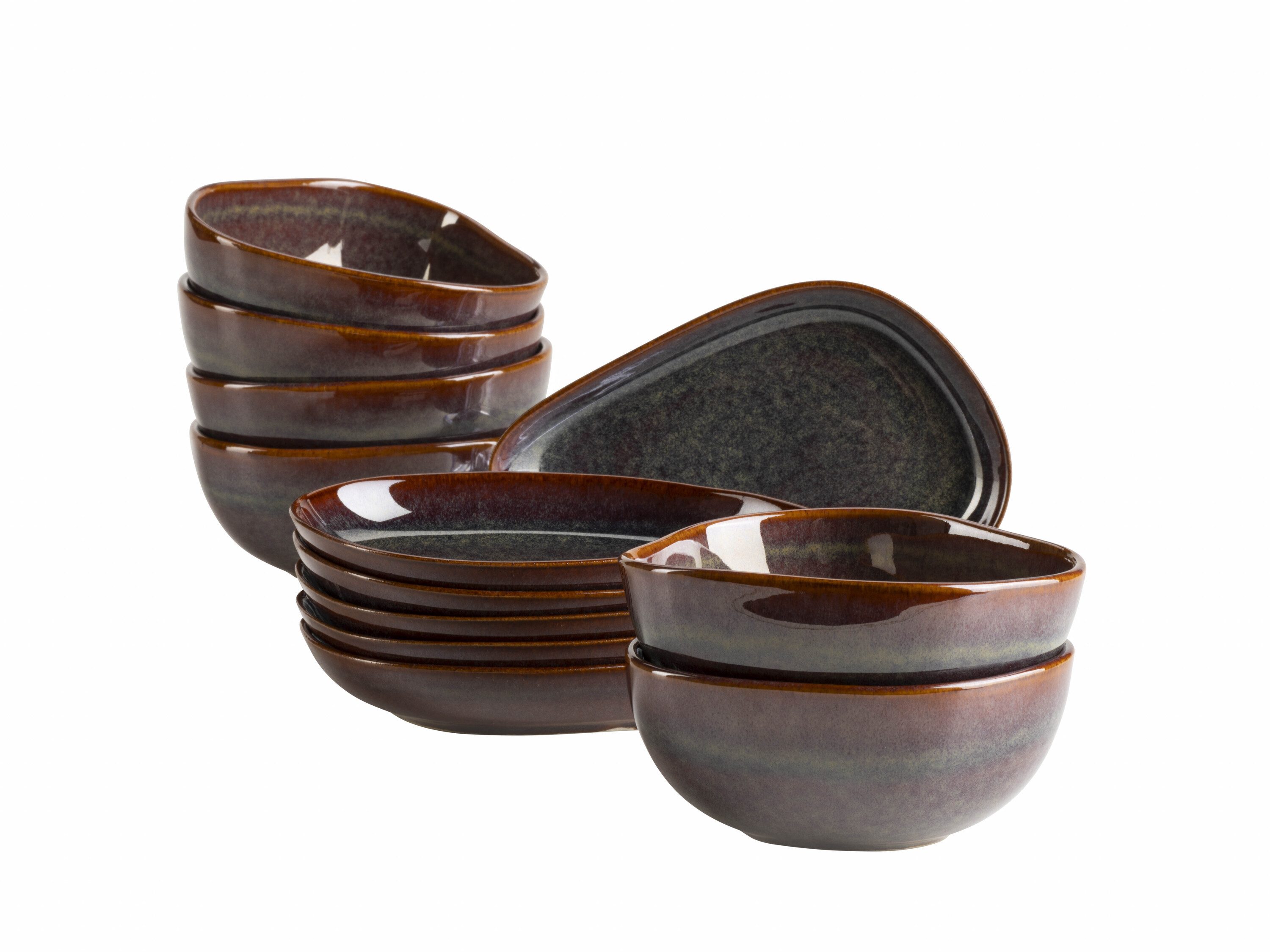 MÄSER Servier-Set Cordelia, Steinzeug, (12-tlg)