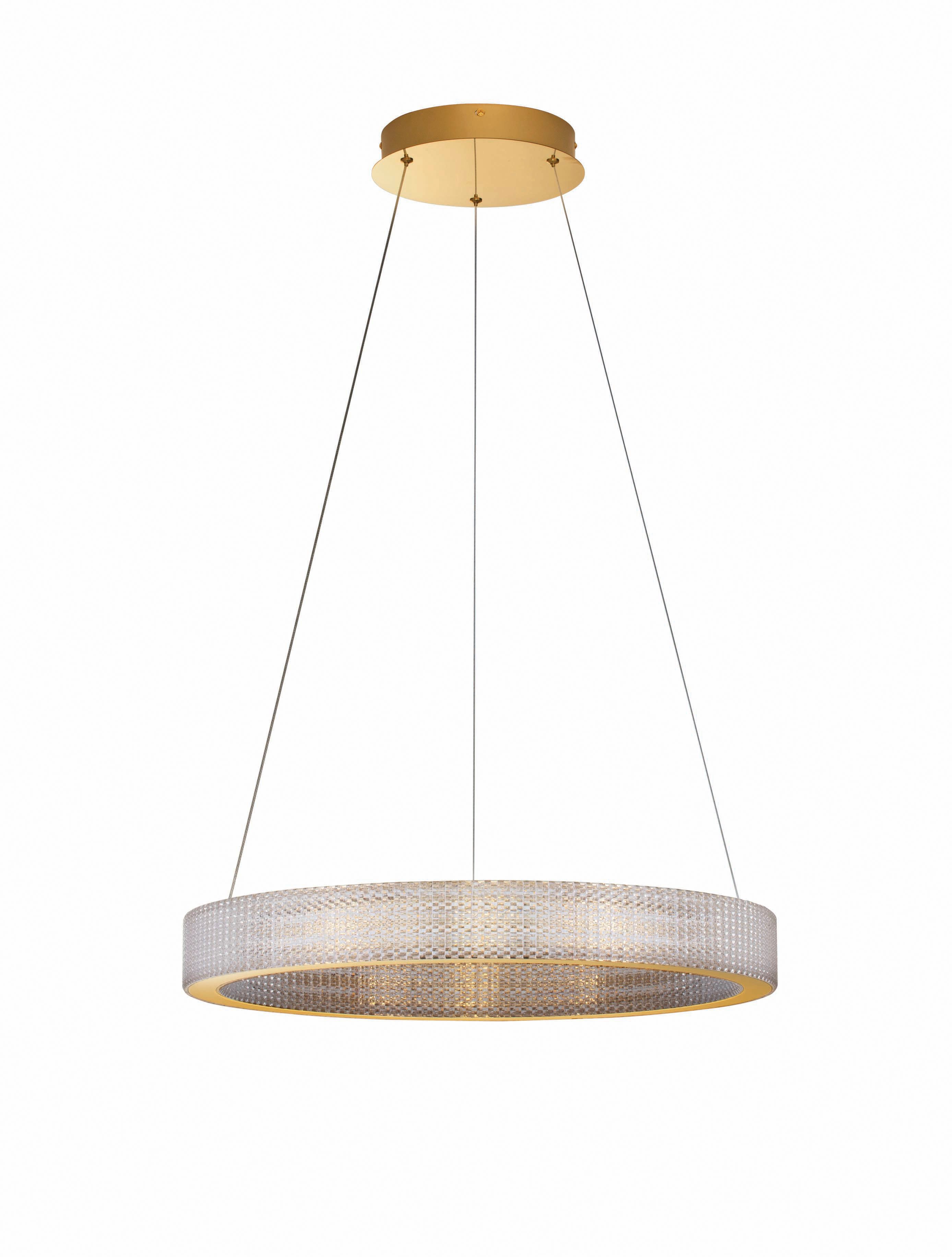 Nova Luce Pendelleuchte KINARA, LED fest integriert, Warmweiß