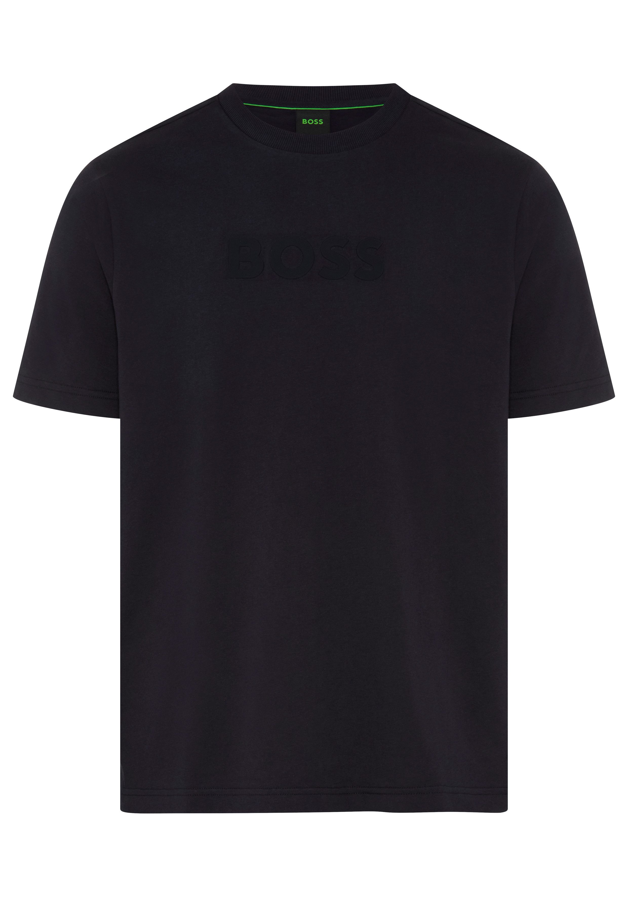 BOSS GREEN T-Shirt TS Logo reine Baumwolle, Regular Fit, Rundhalsausschnitt