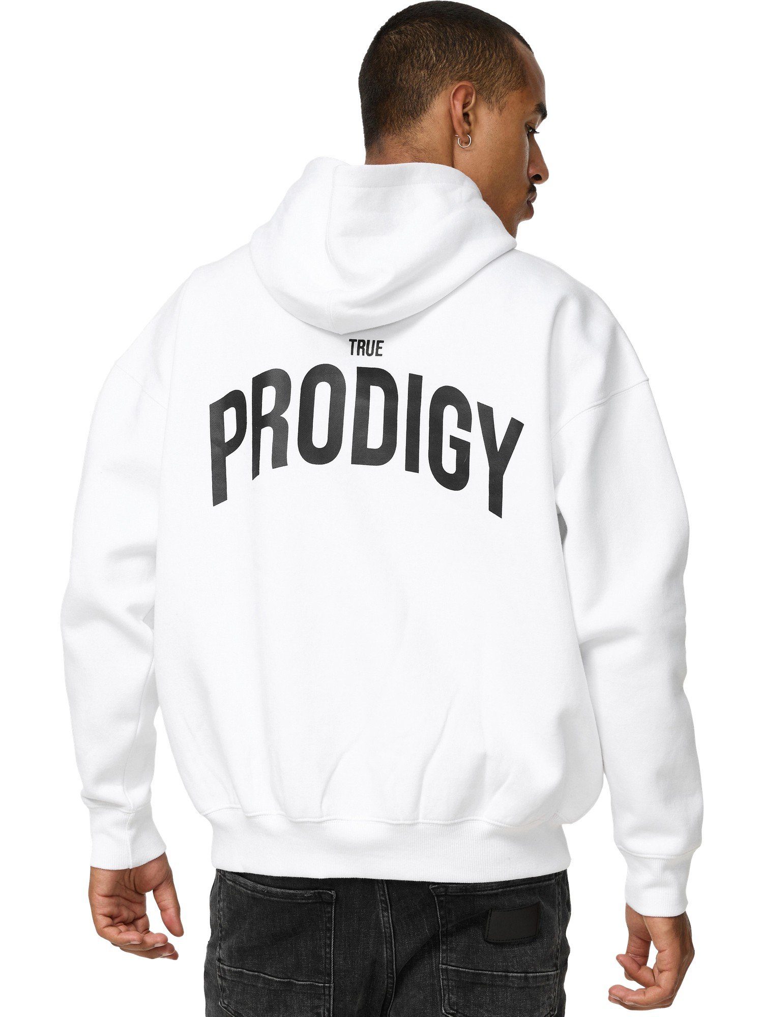 trueprodigy Hoodie Quinn Logoprint Kapuze Kängurutasche