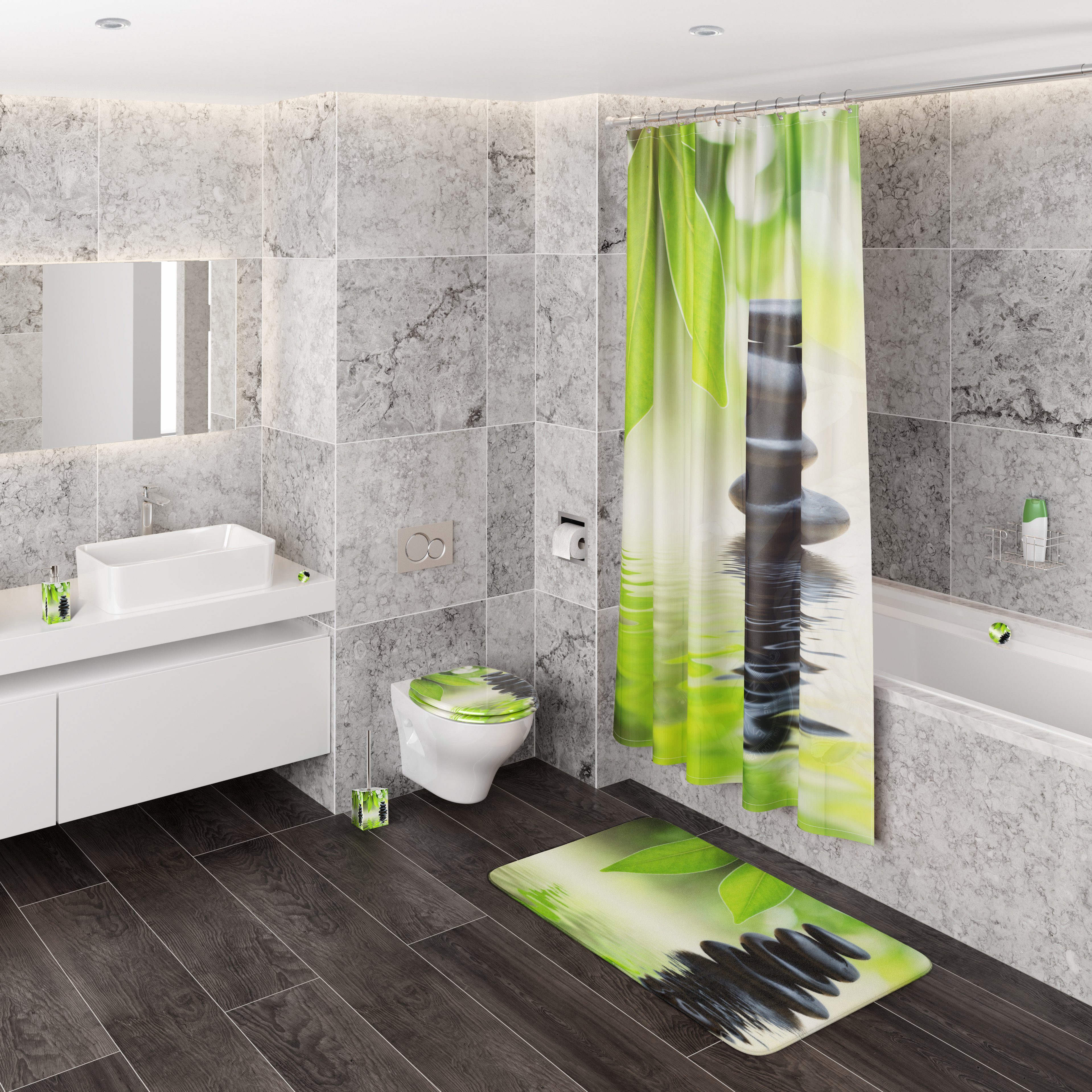 Sanilo WC-Reinigungsbürste WC-Bürste stylish, Harmony modern Bürstenkopf mit 2, auswechselbarem &