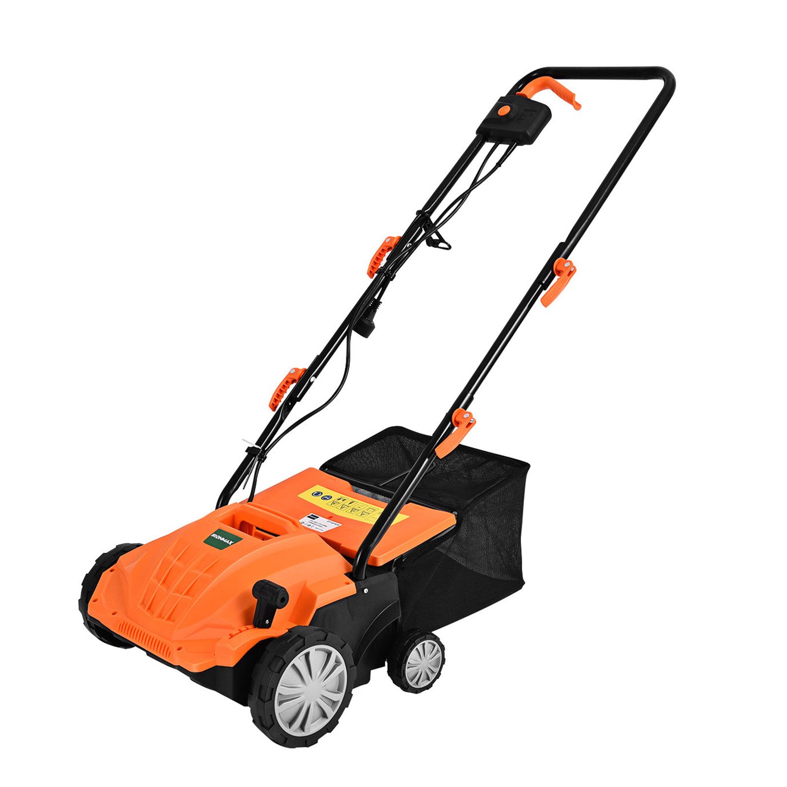 COSTWAY Elektro-Vertikutierer / Lüfter, 32,00 cm Arbeitsbreite, 3 Stufen, 30L