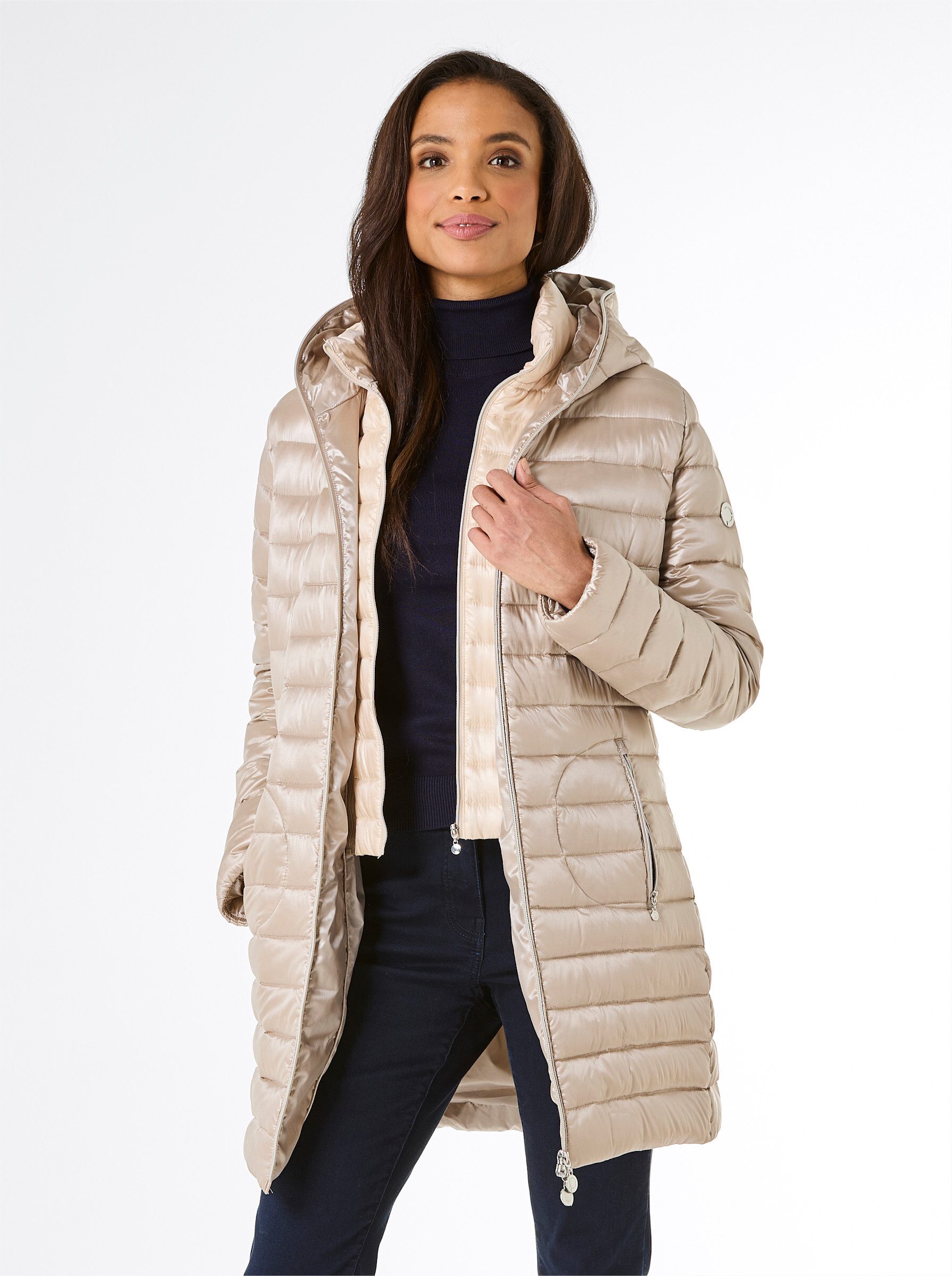 creation L Allwetterjacke Daunen-Steppjacke Langarm