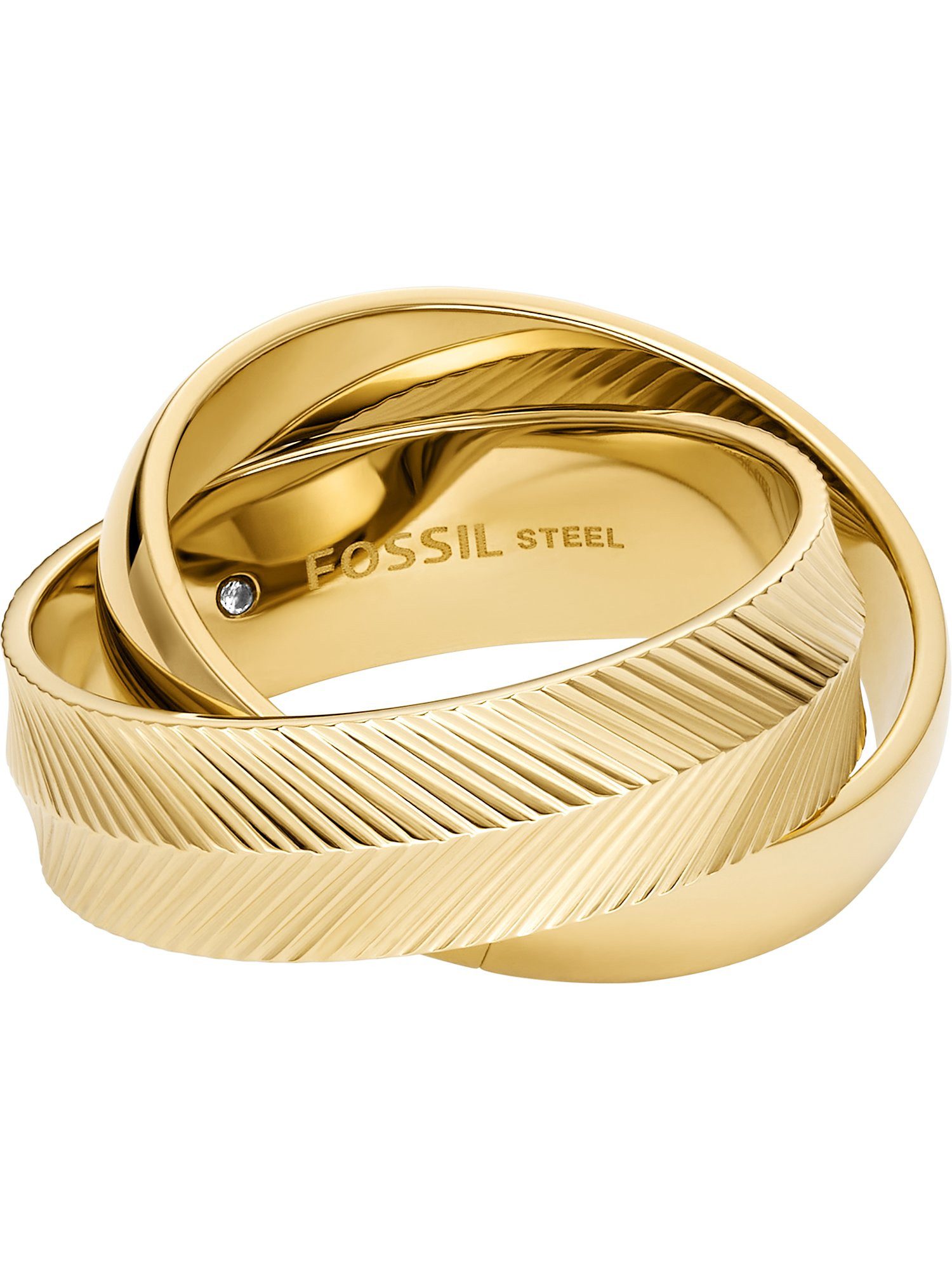 Fossil Fingerring Fossil Damen-Damenring Edelstahl günstig online kaufen