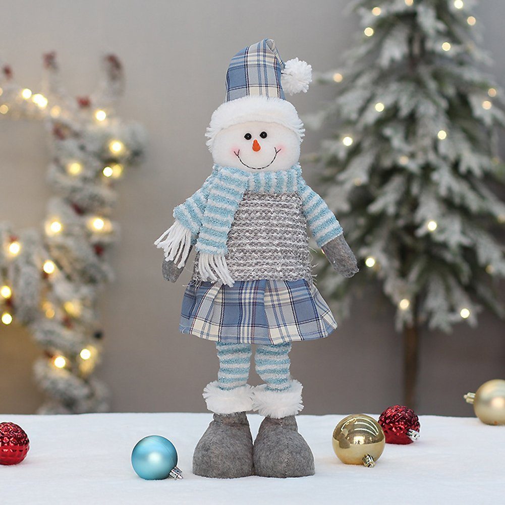 Blusmart Teleskopisch Christbaumschmuck Form Puppe, santa In Weihnachts-Weihnachtsmänner Einer