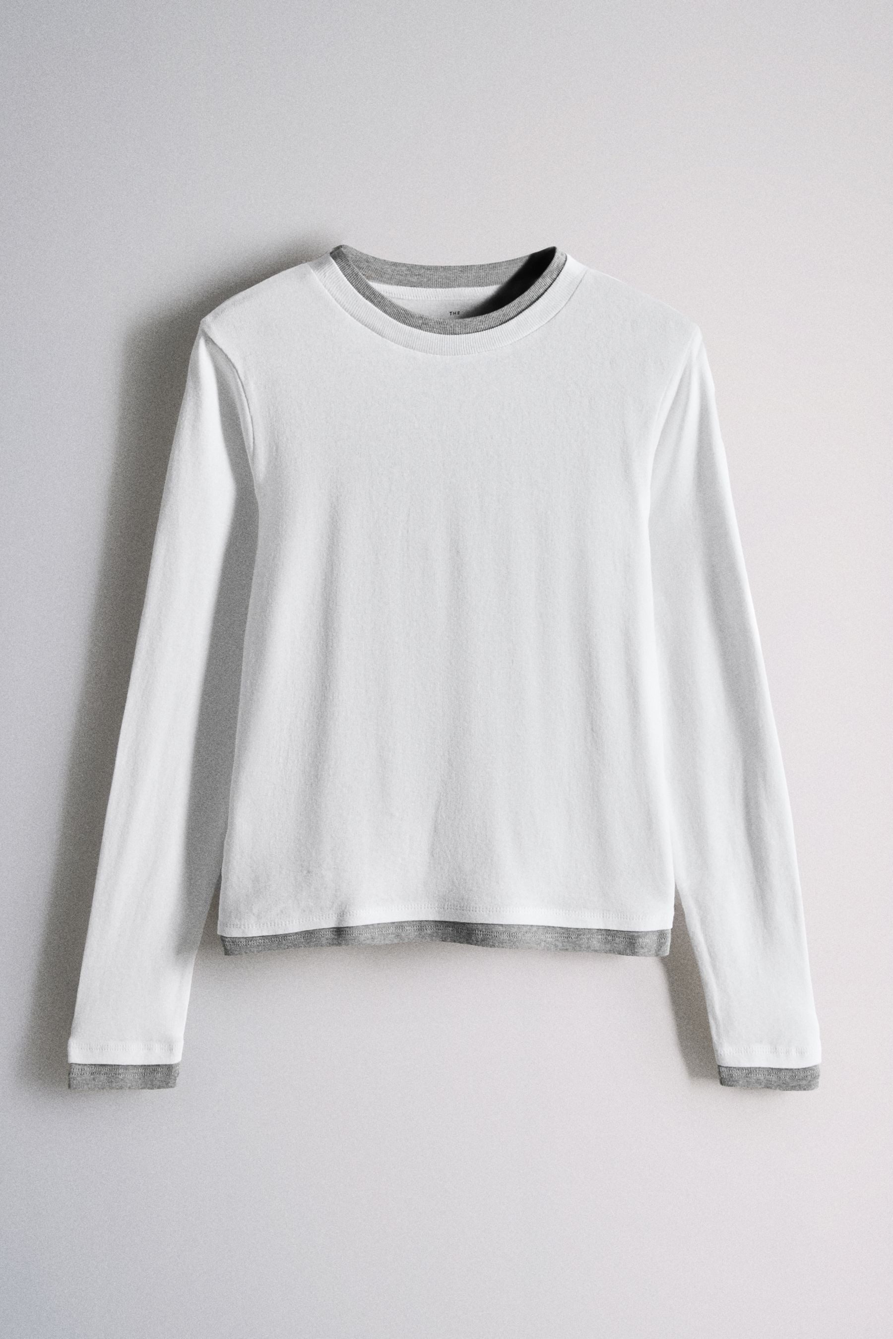 The Set Langarmshirt The Set Doppellagige Langarmshirts, 3er-Pack (3-tlg)