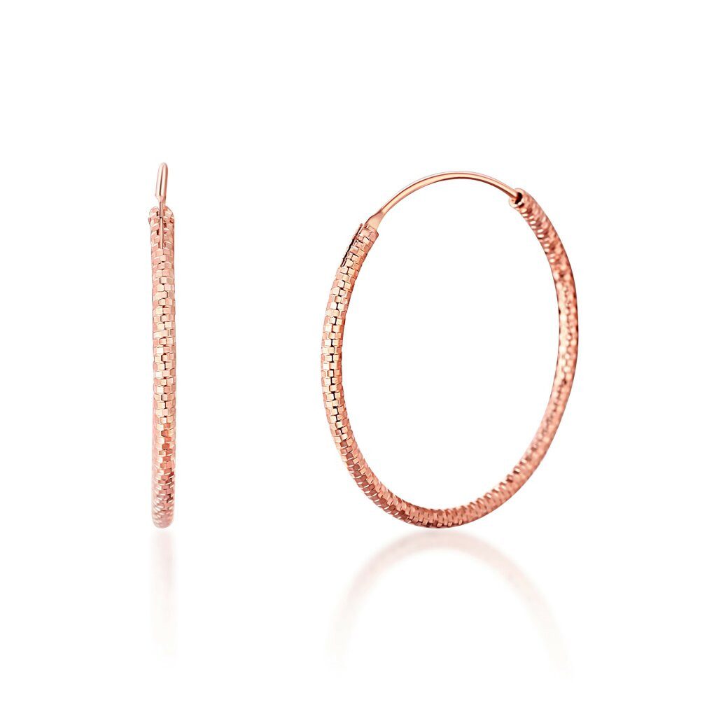 JVD Ohrring-Set Bronze hoop earrings made of silver SVLE0204XD5RO - Diameter: 5 cm