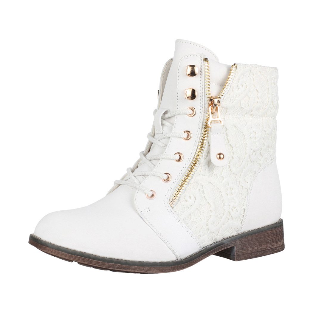 Elara Worker Boots Schnürstiefelette
