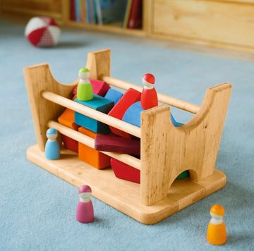 BioKinder - Das gesunde Kinderzimmer Sitzhocker, 2er Set Spielhocker Schemel Höhe 20 cm Erle