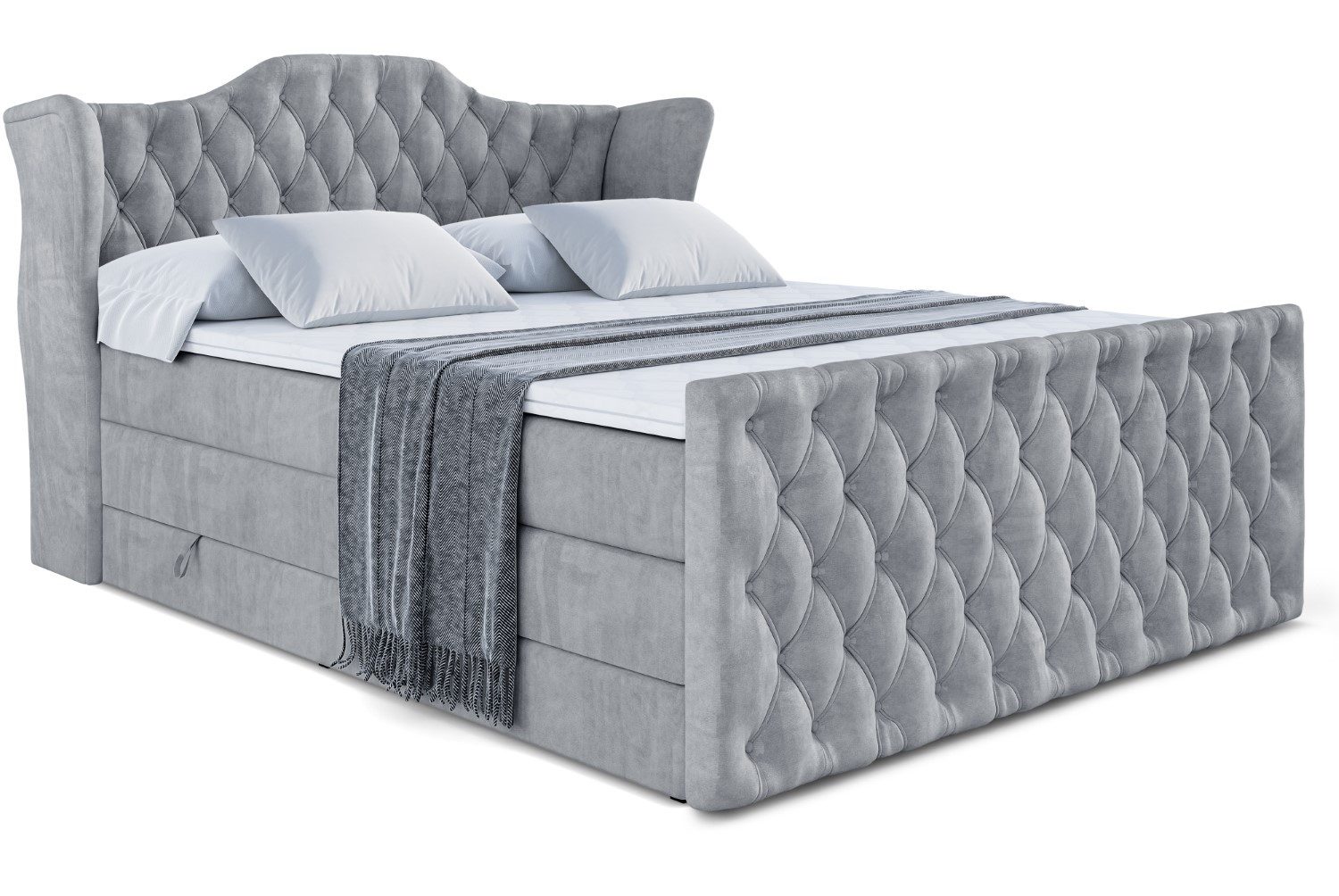 ALTDECOR Boxspringbett VILA-Z KING (Multipocket-Matratze H4, günstig online kaufen