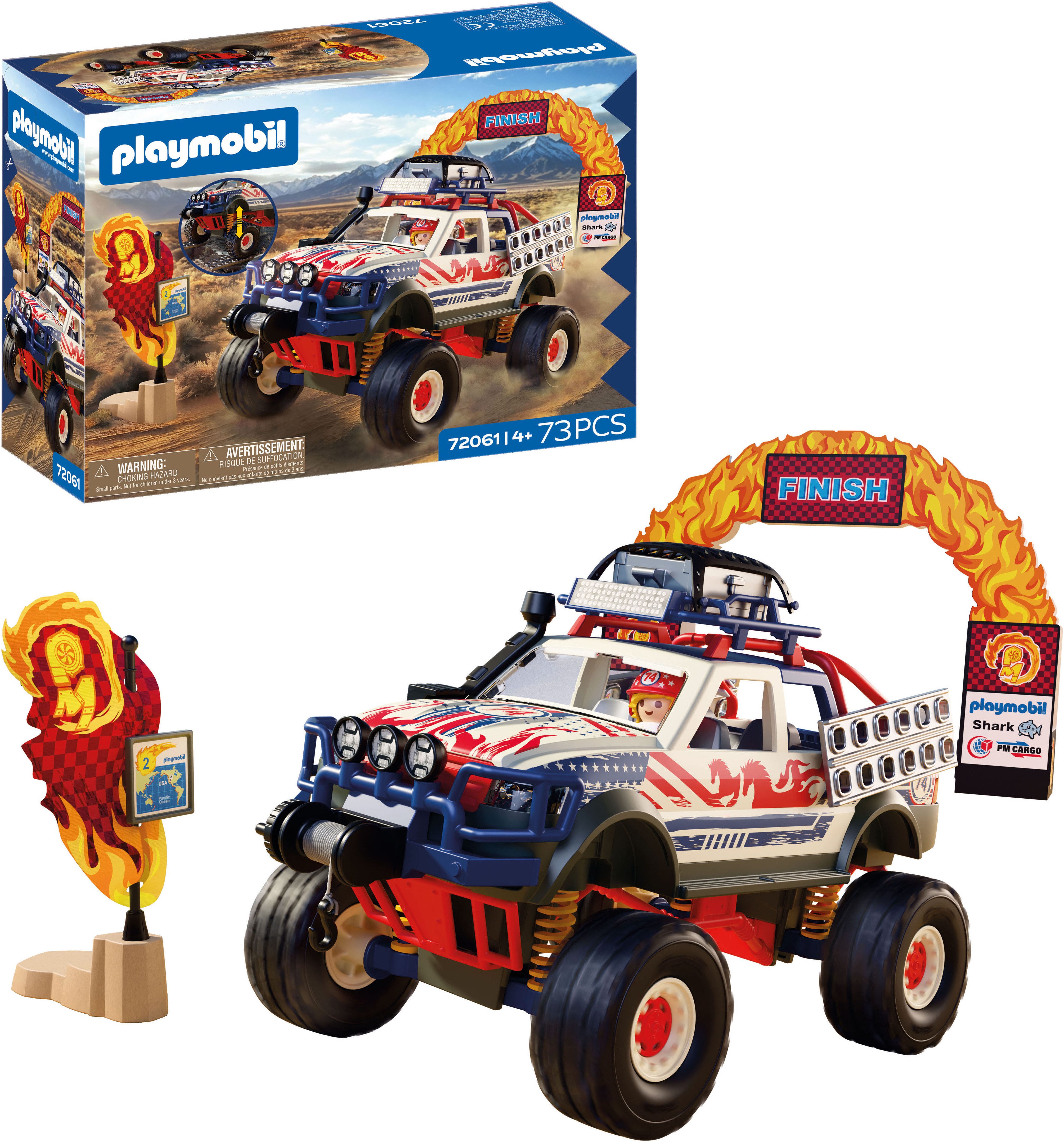 Playmobil® Offroad Truck (72061), City Action Konstruktions-Spielset, (73 St), Made in Europe
