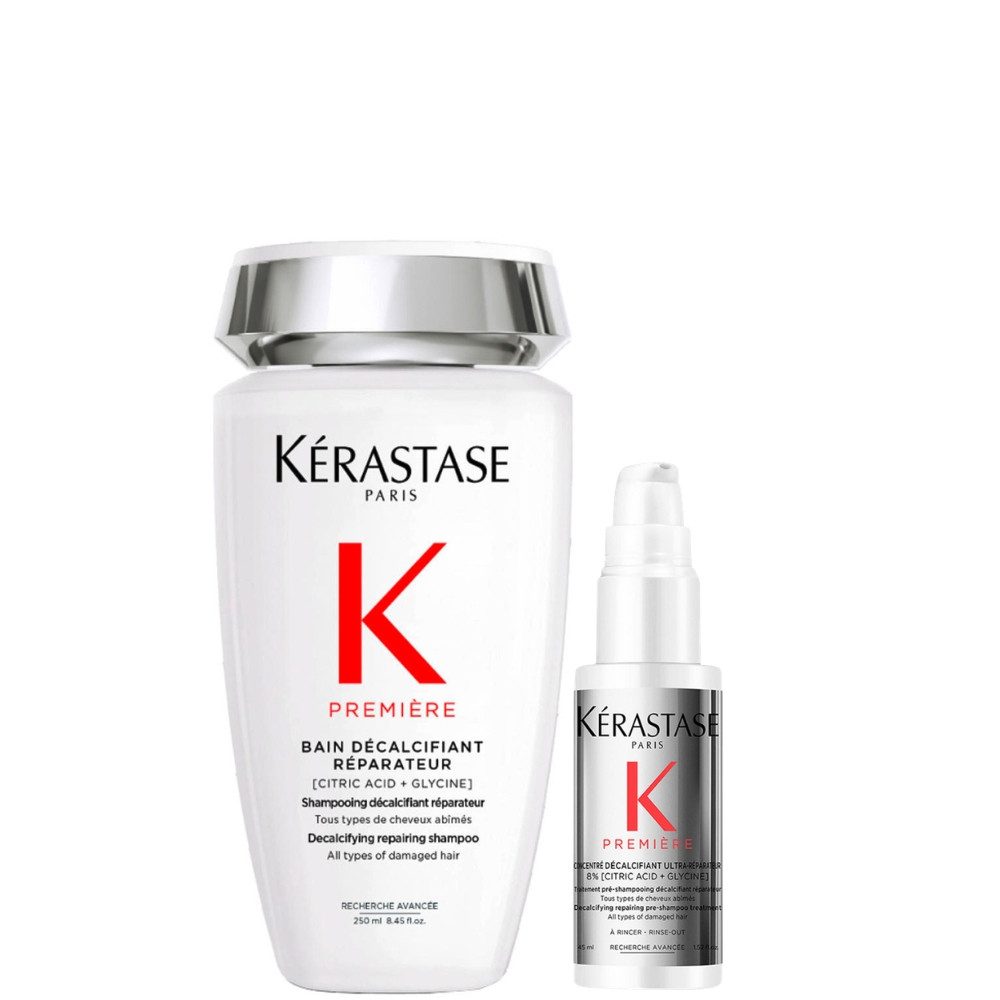 Kérastase Haarshampoo Premiére Shampoo 250 ml + Pre-Shampoo Treatment 45 ml, 2-tlg., Pflegeroutine mit Zitronensäure und Glycin