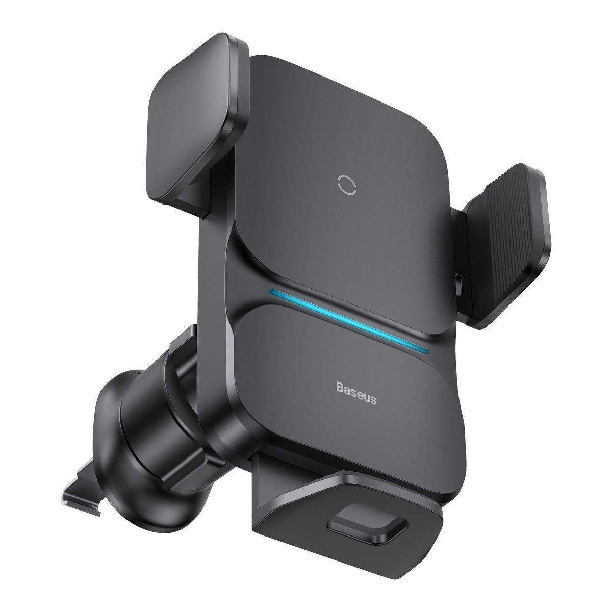Smartphone-Halterung Smartphonehalterung Induktionsladegerät Autotelefonhalter Schwarz