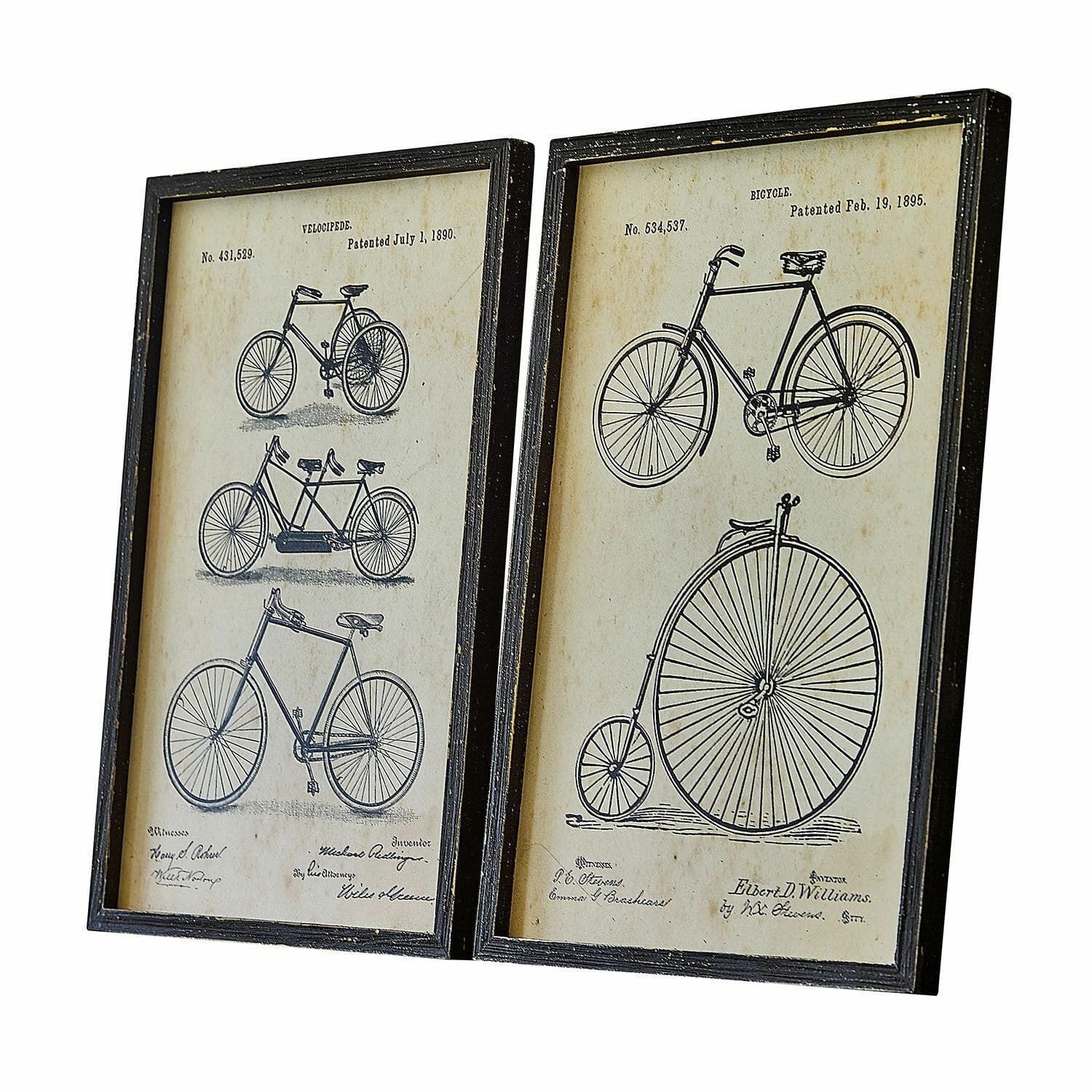 Mirabeau Wanddekoobjekt Bild 2er Set Golovine schwarz/beige