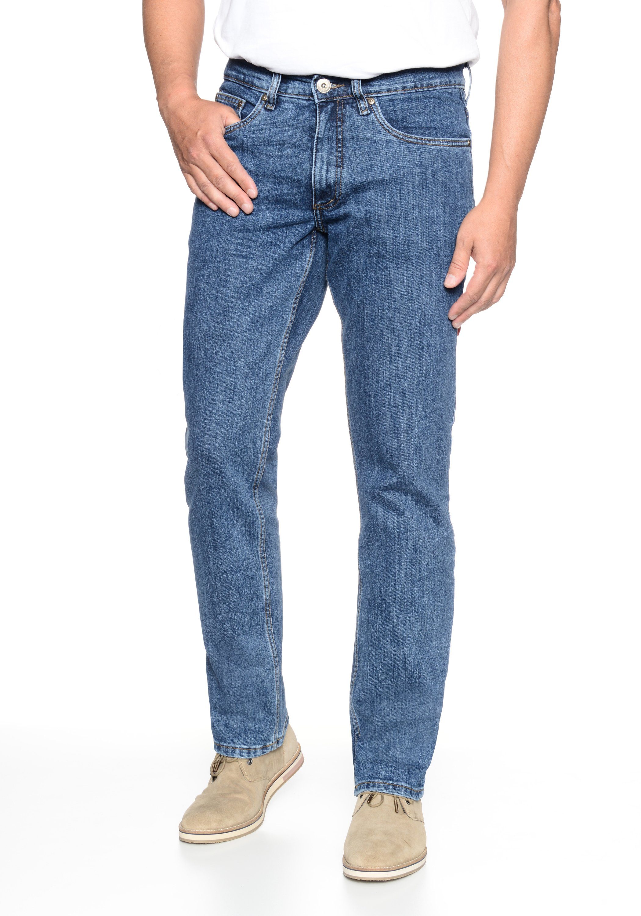 HERO by John Medoox 5-Pocket-Jeans Denver Regular Straight Stretch blue stone